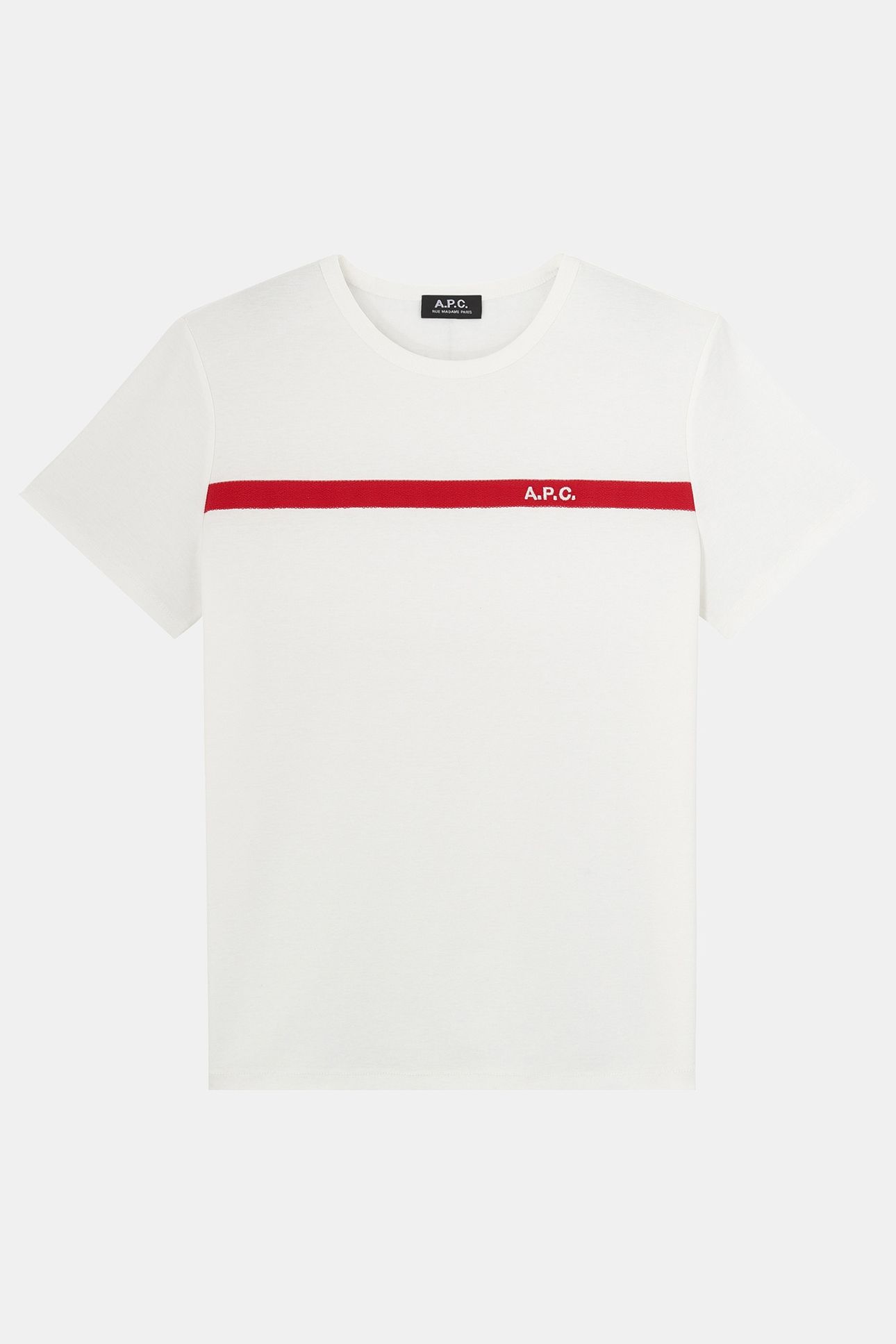 UNISEX T SHIRT YUKATA BLANC RED 1