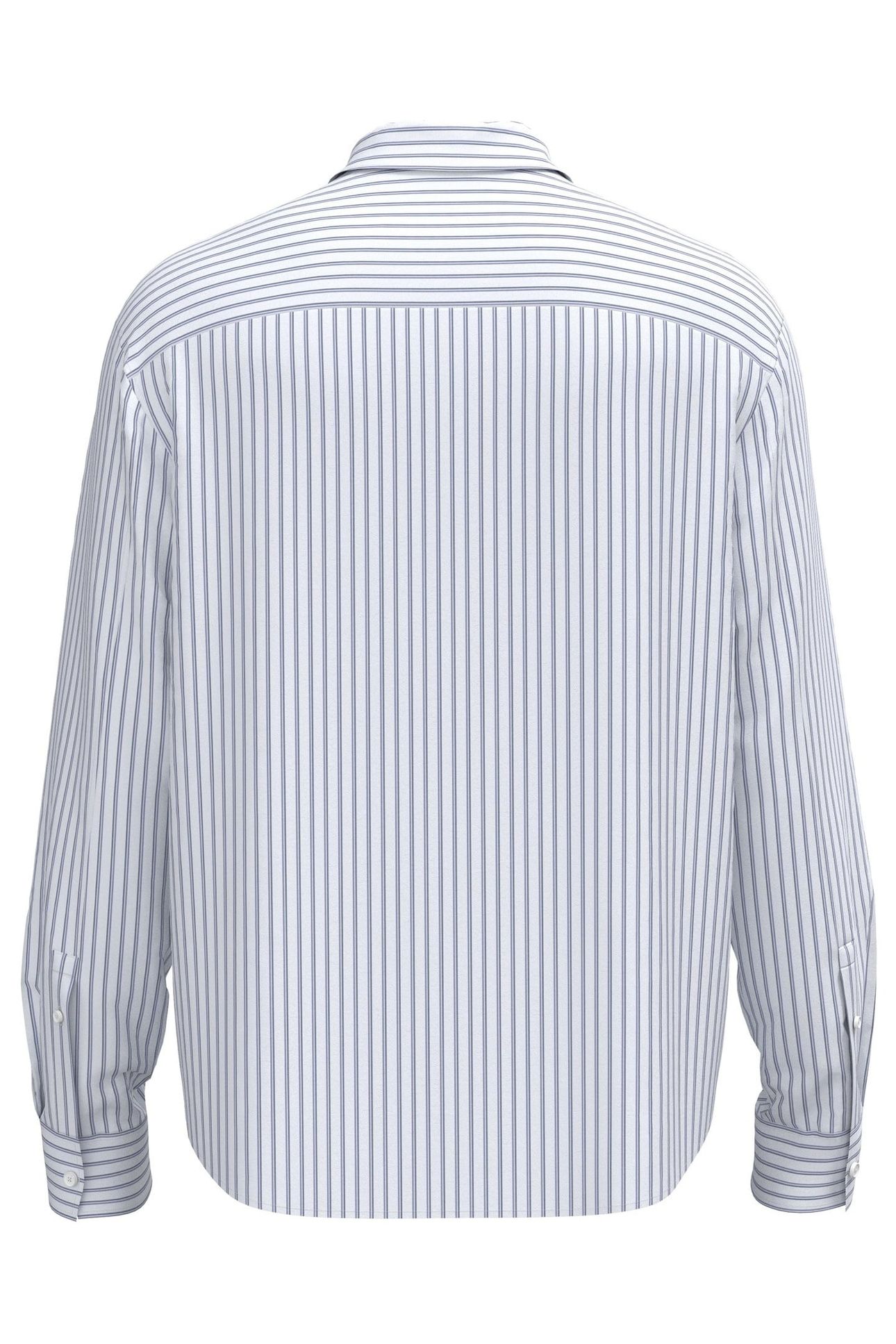 LS YD COTTON SATIN SHIRT BRILLIANT WHITE 5