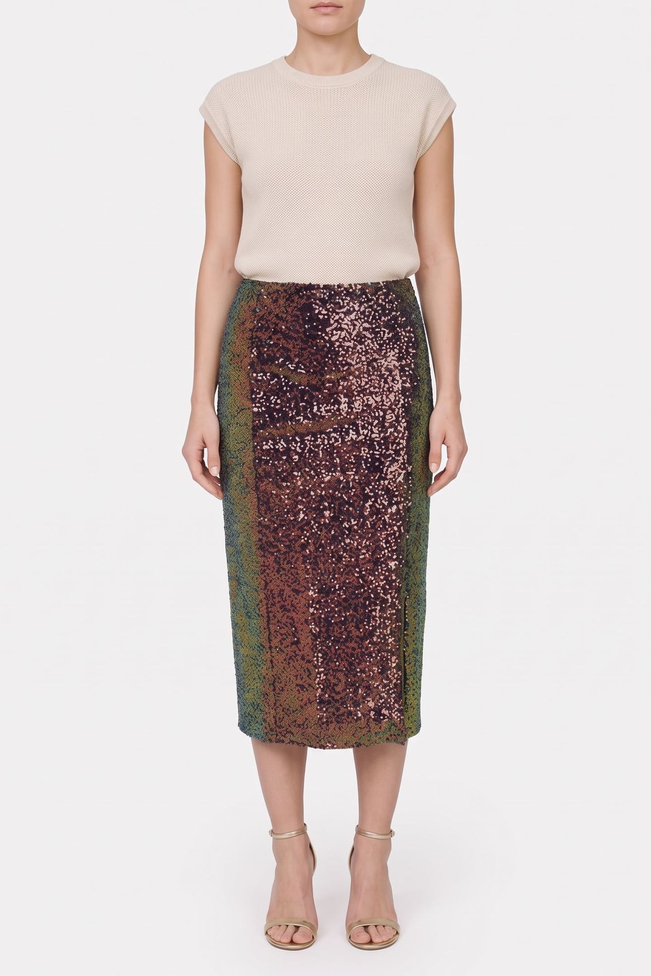 SEQUIN EVENING SKIRT MULTI SEQUIN 1