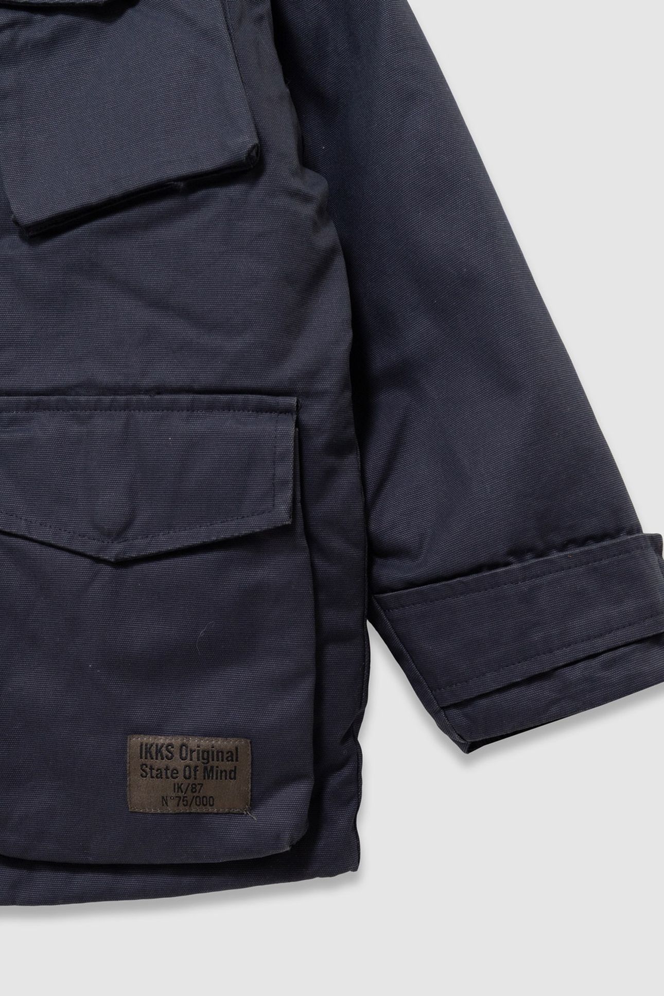 BOYS’ BLACK MULTI-POCKET PARKA WITH VELVET COLLAR 6