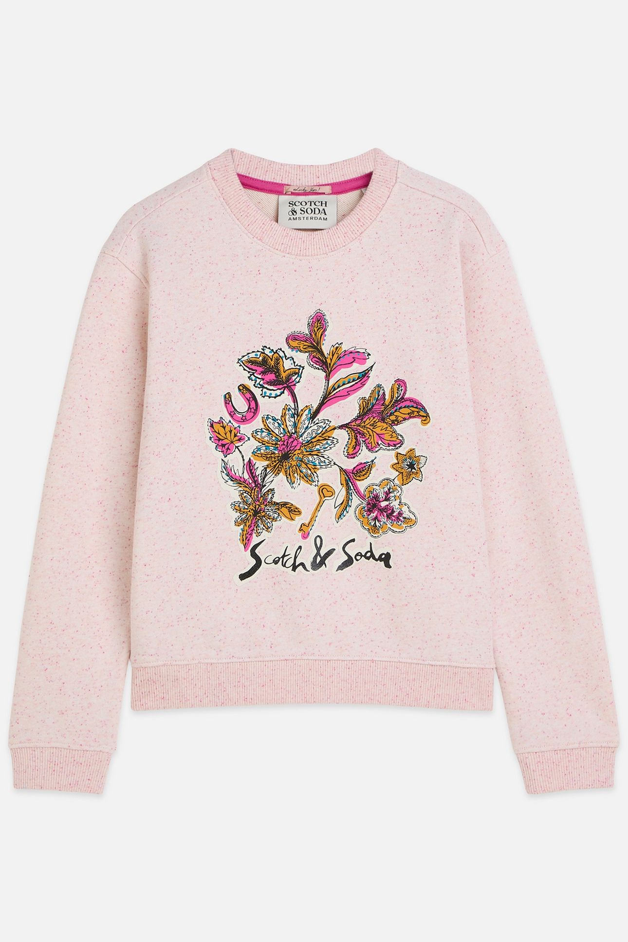 GIRLS FRONT ARTWORK RELAXEDFIT SWEATSHIRT LIGHT BEIGE 1