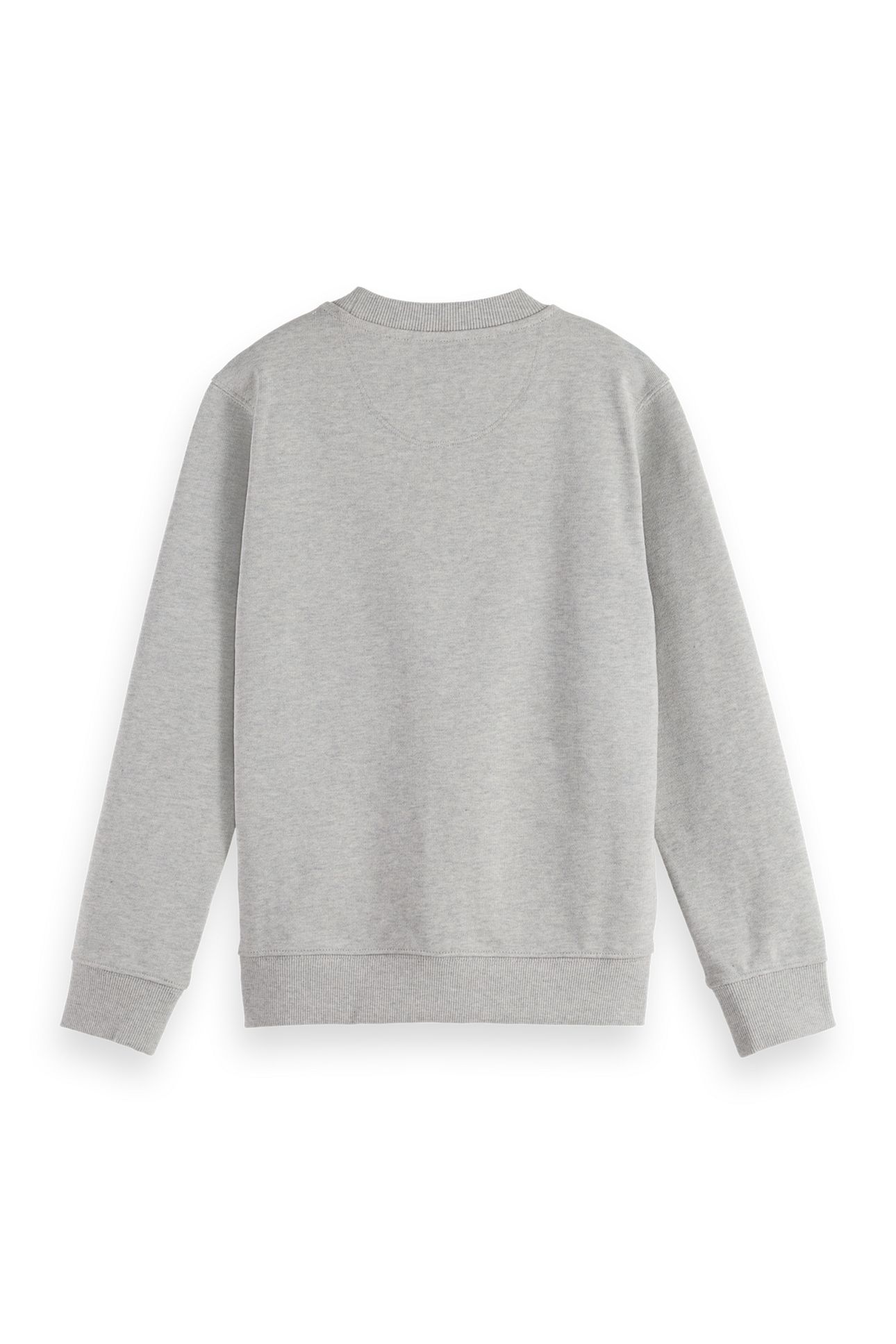 BOYS LOGO BADGE CREWNECK REGULAR-FIT SWEATSHIRT MEDIUM GREY 2