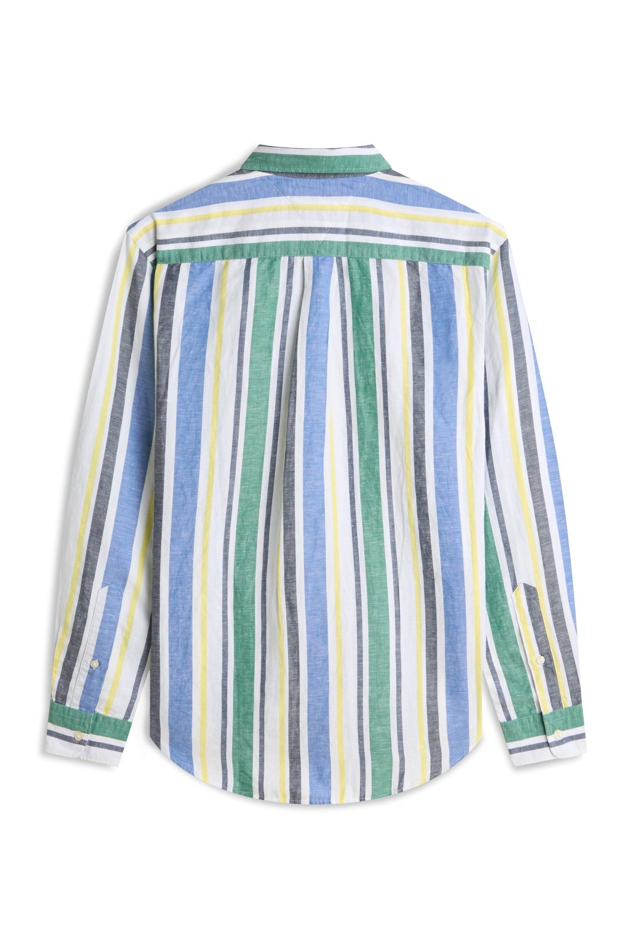 LINEN BLEND BOLD NOUVEAU GREEN/STRIPE 3
