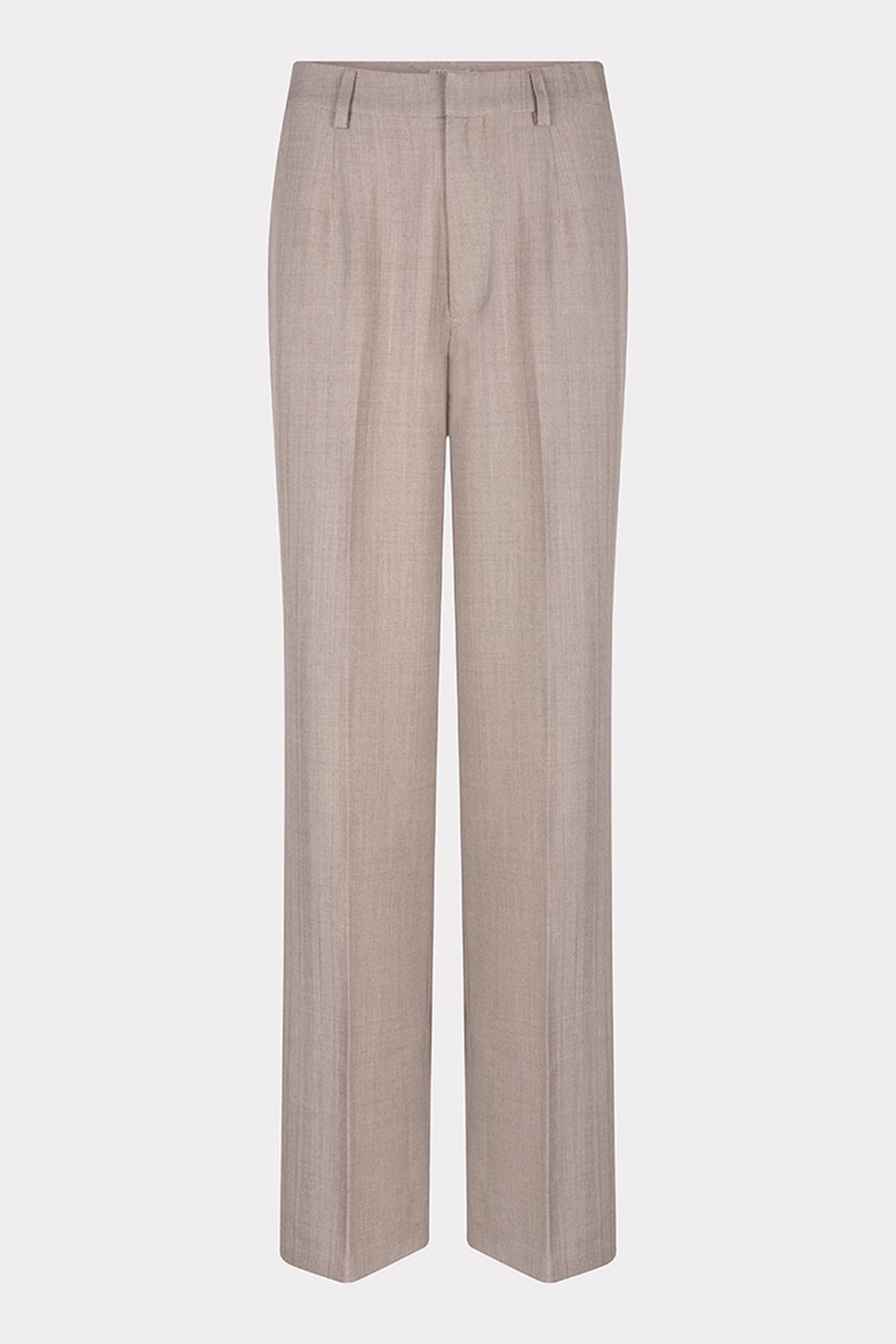 TROUSERS WIDE LEG TAUPE MELANGE 4