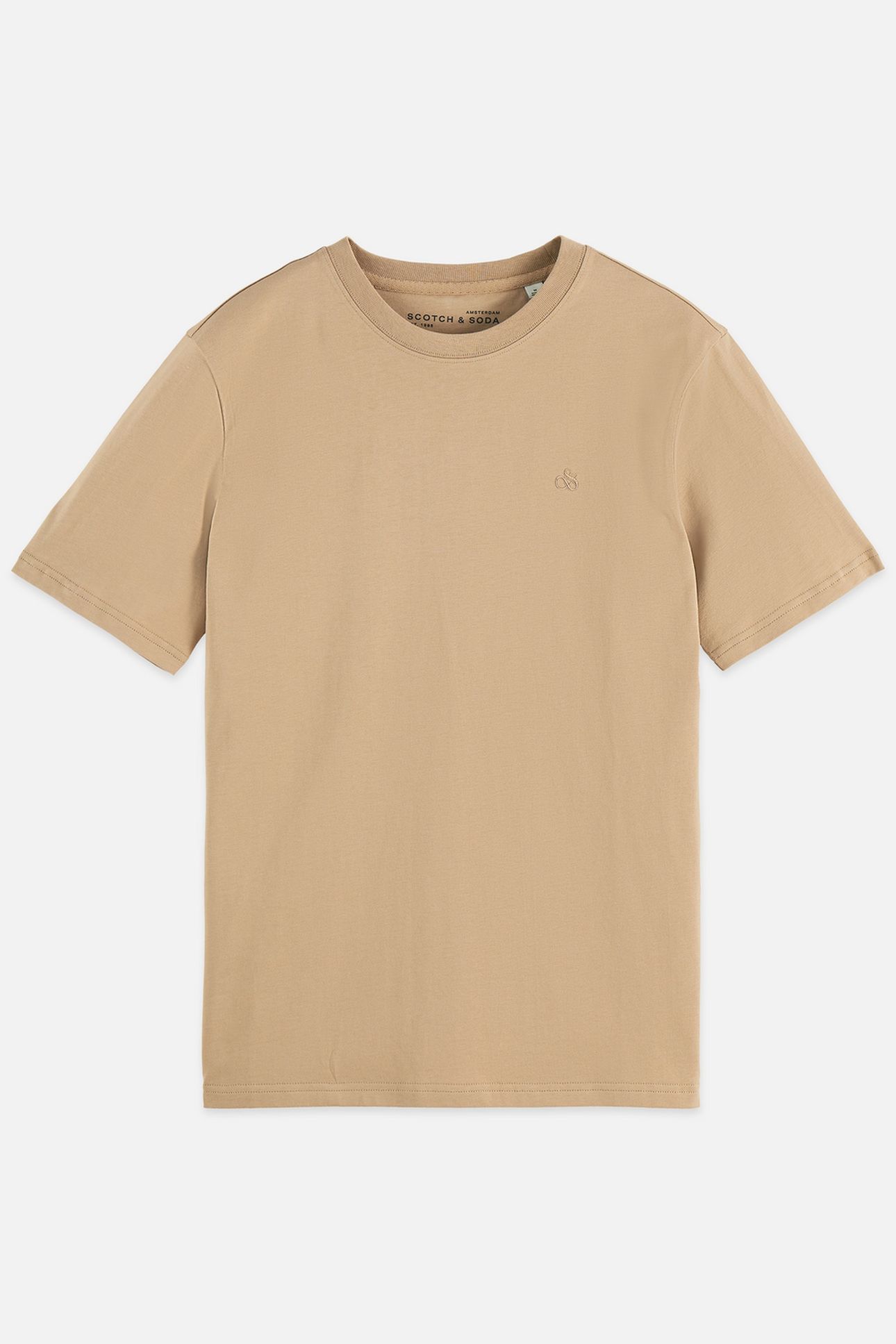 SEASONAL CORE CHEST LOGO REGULAR-FIT T-SHIRT MEDIUM BEIGE 1