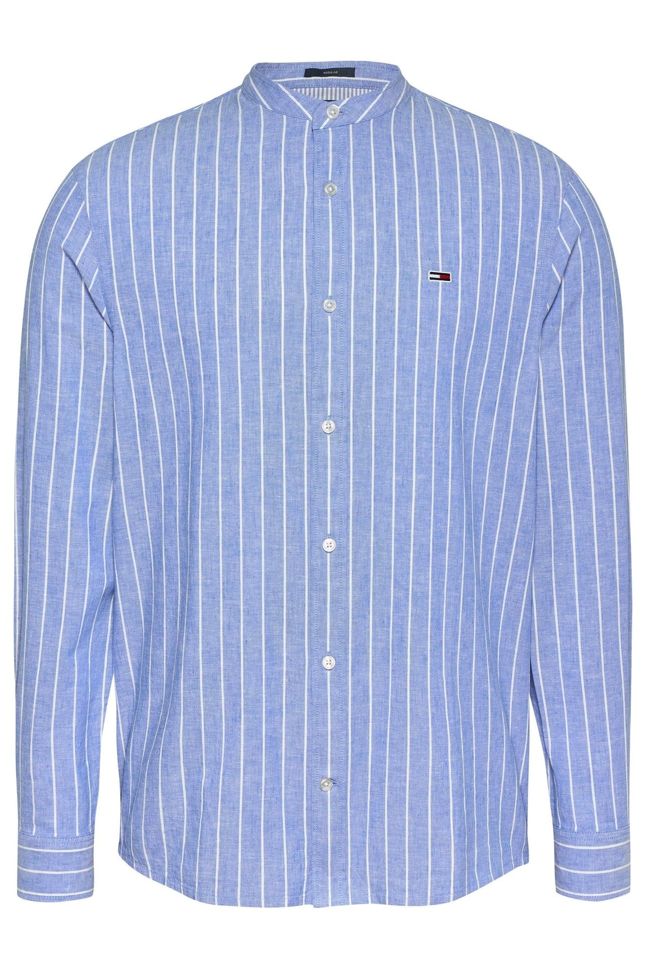 TJM LINEN MIX BAND TEMPO BLUE/ECRU 1