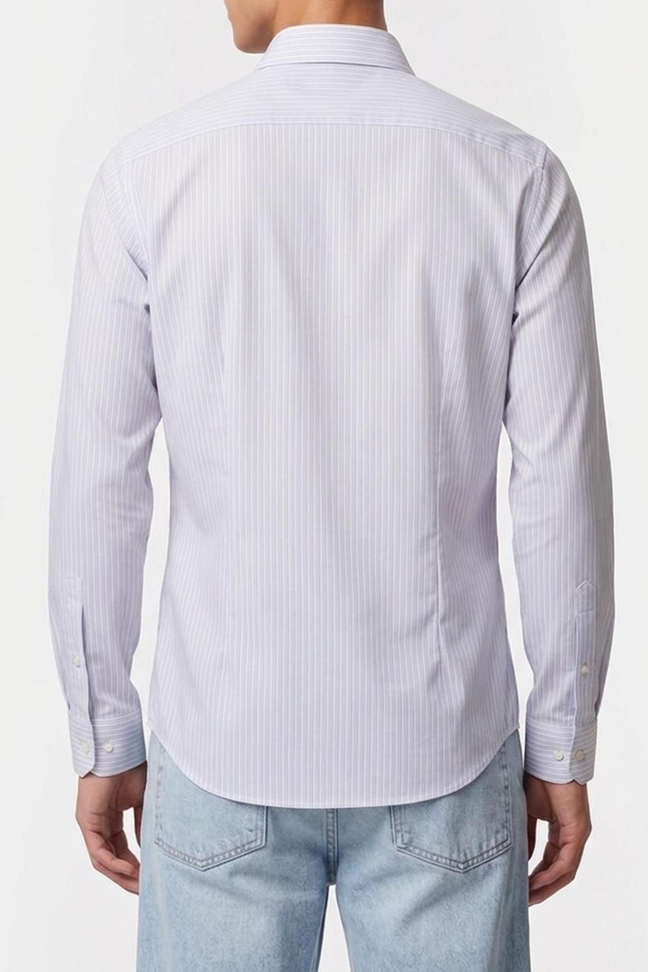SLIM STR COLLAR SHIRT BLUE MULTI 2