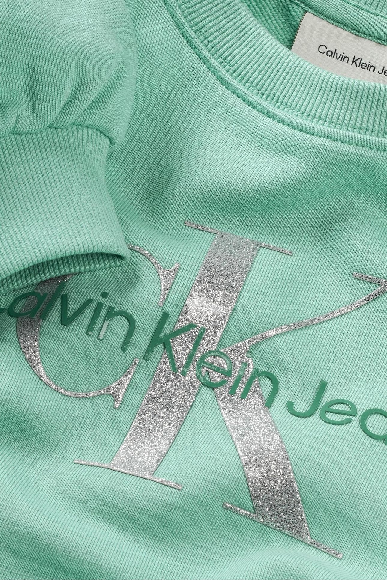 GIRLS GLITTER MONOLOGO TICKLED GREEN 3