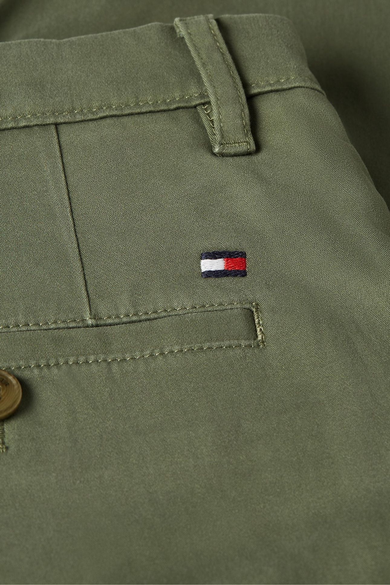 DENTON CHINO SATIN BATTLE GREEN 1