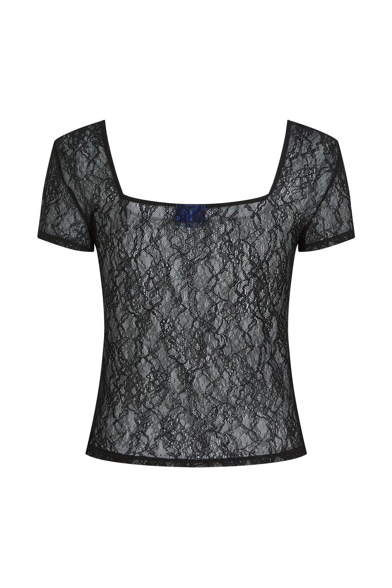 KLJ SS LACE TOP BLACK 5