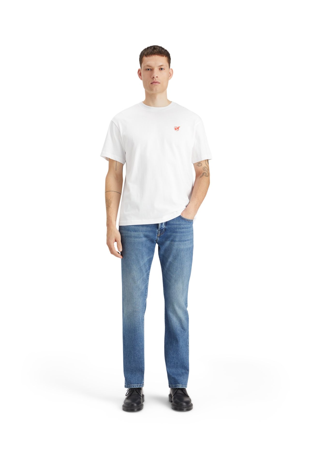 CORE THE ZEE STRAIGHT FIT JEANS BLUE MOVES NAVY 2