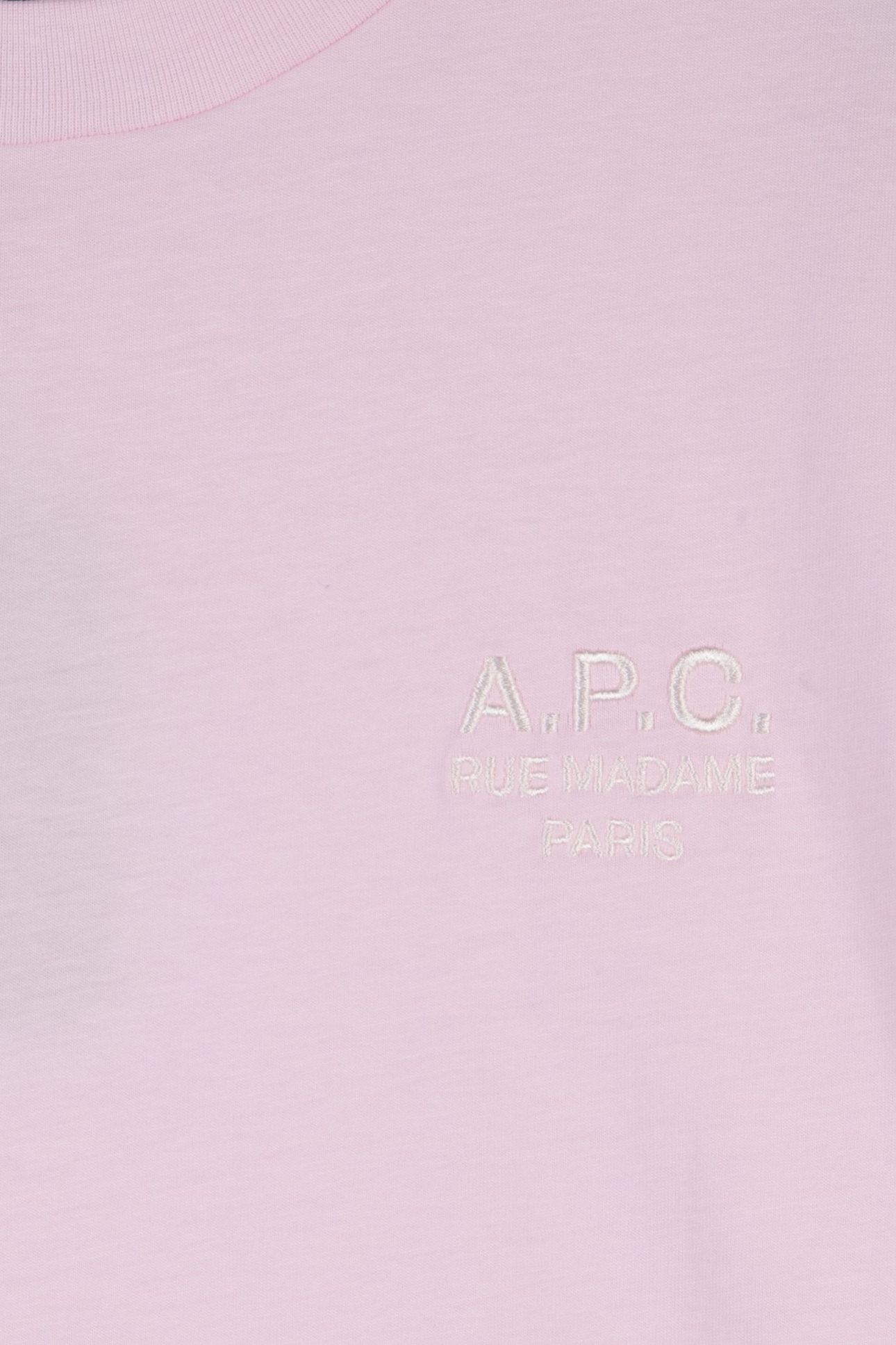T-SHIRT BOXY RUE MADAME PALE PINK/ECRU 4