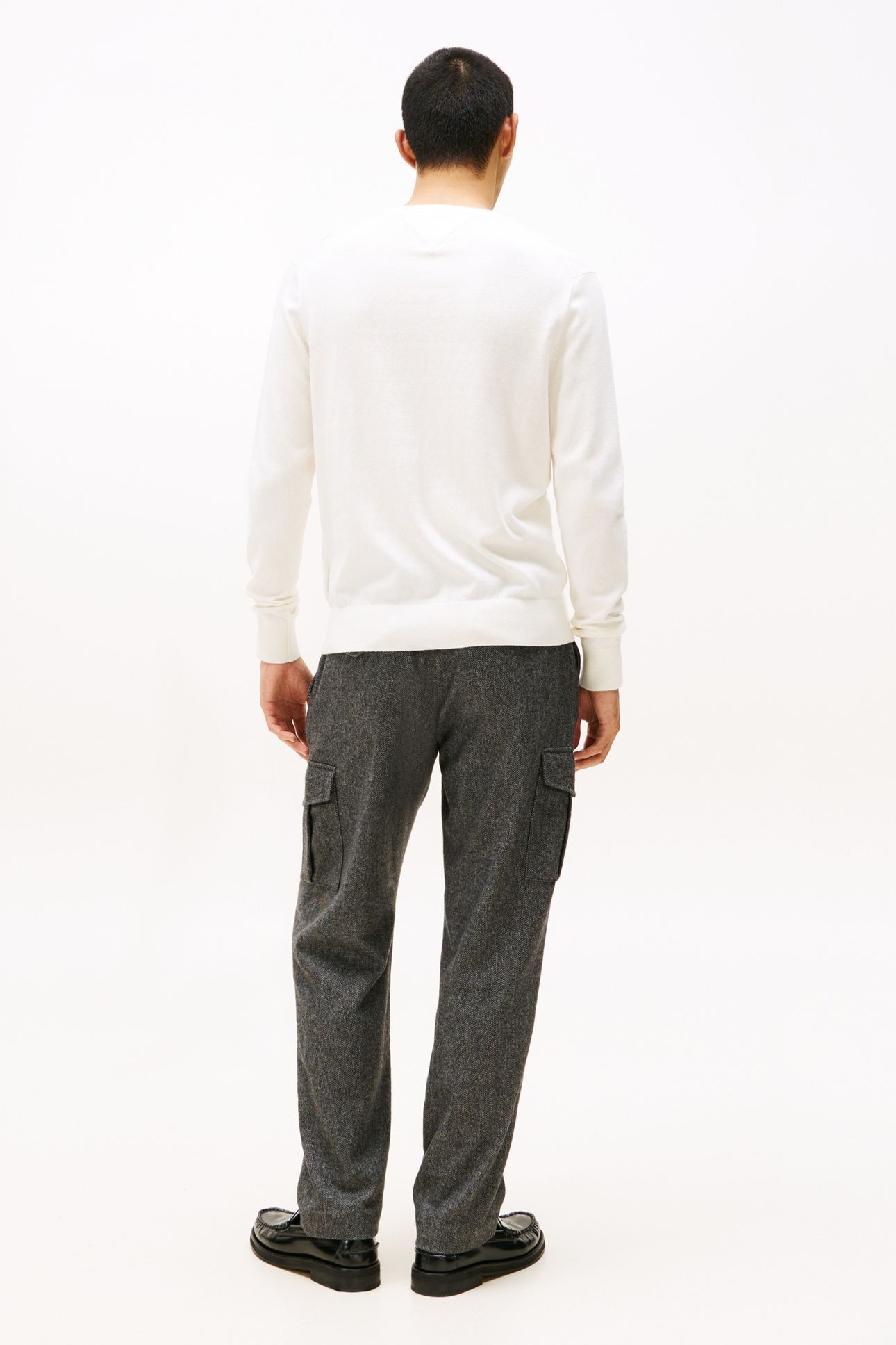 PIMA COTTON CASHMERE SWEATER IVORY PETAL 6