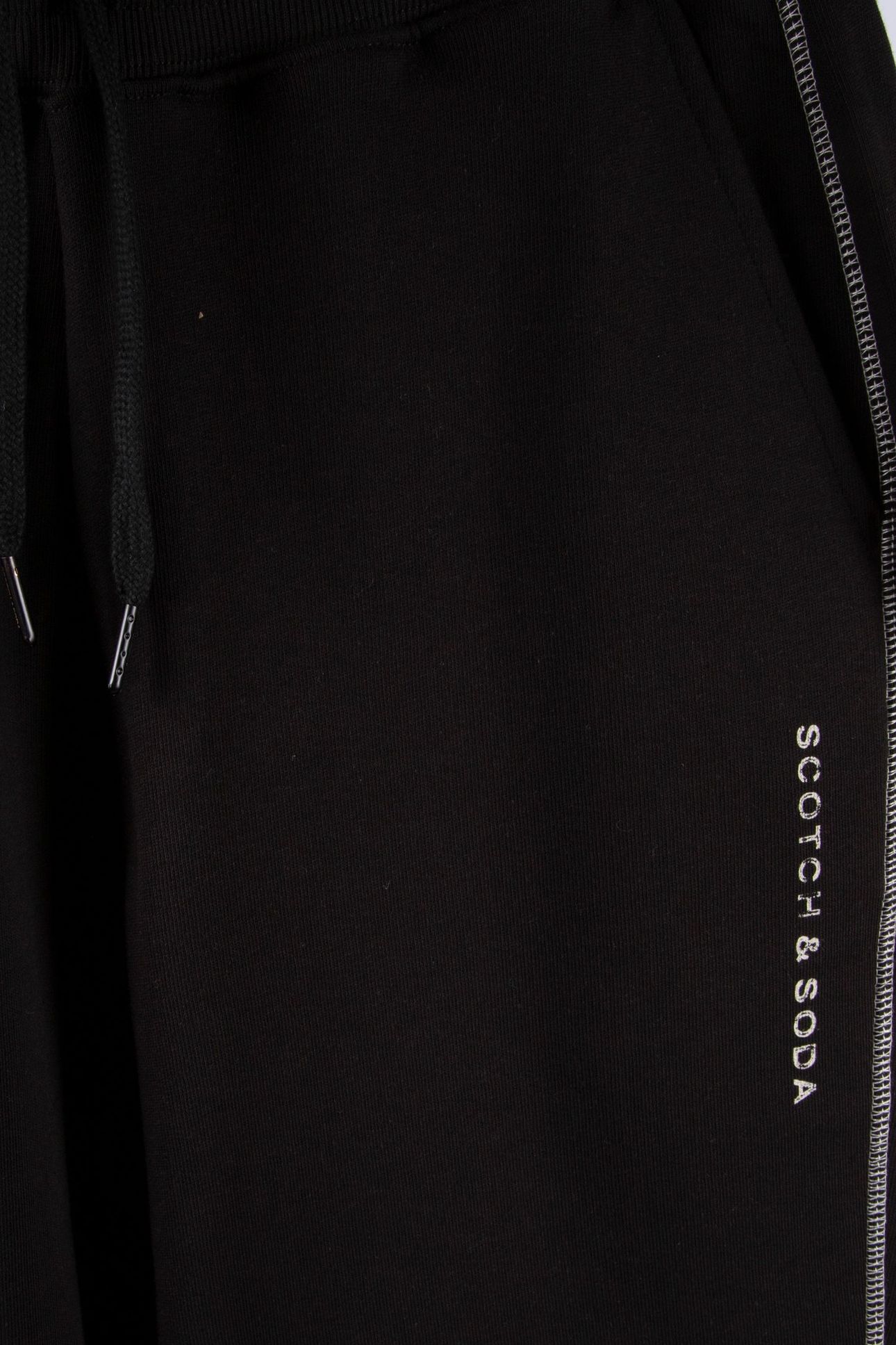 FLATLOCK RELAXED JOGGER PANTS BLACK 4