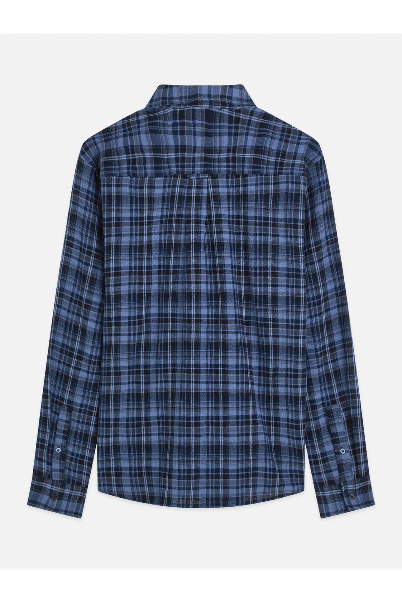 LIGHTWEIGHT FLANNEL CHECK RELAXEDFIT SHIRT NAVY 2