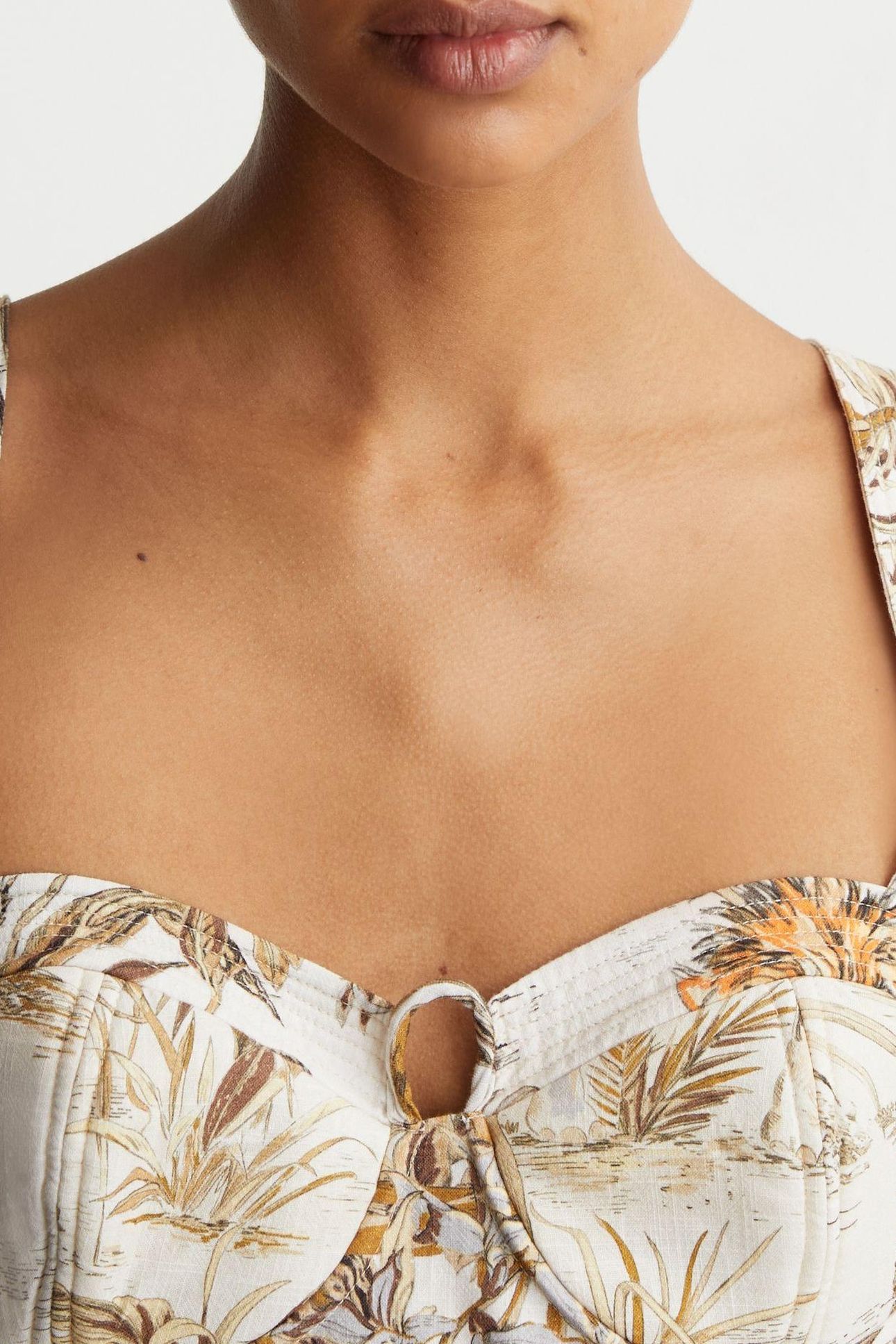 BUSTIER PRINTED TOP NEUTRAL 6