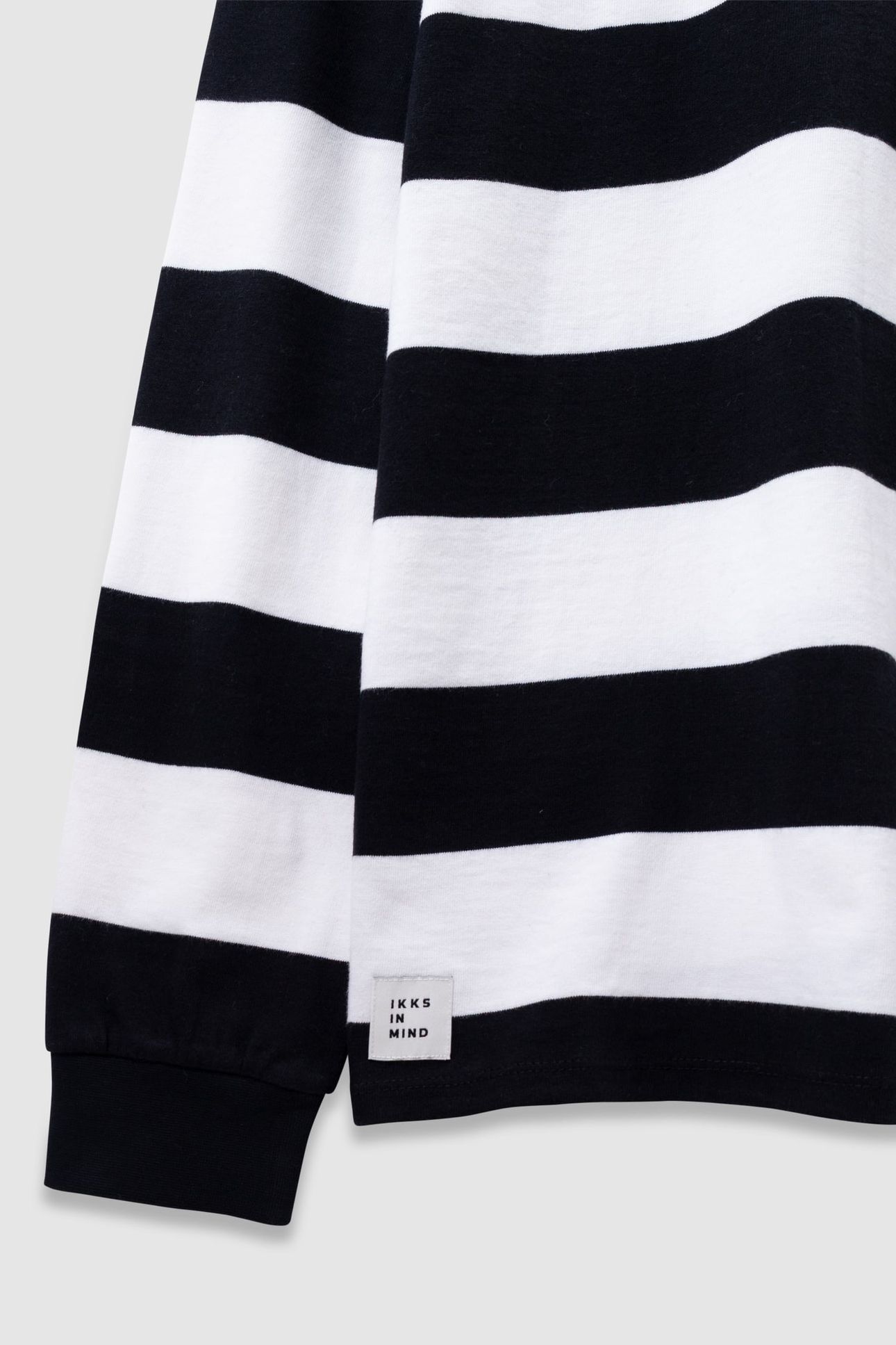 BOYS’ BLACK LONG-SLEEVED POLO SHIRT WITH ECRU STRIPES 5