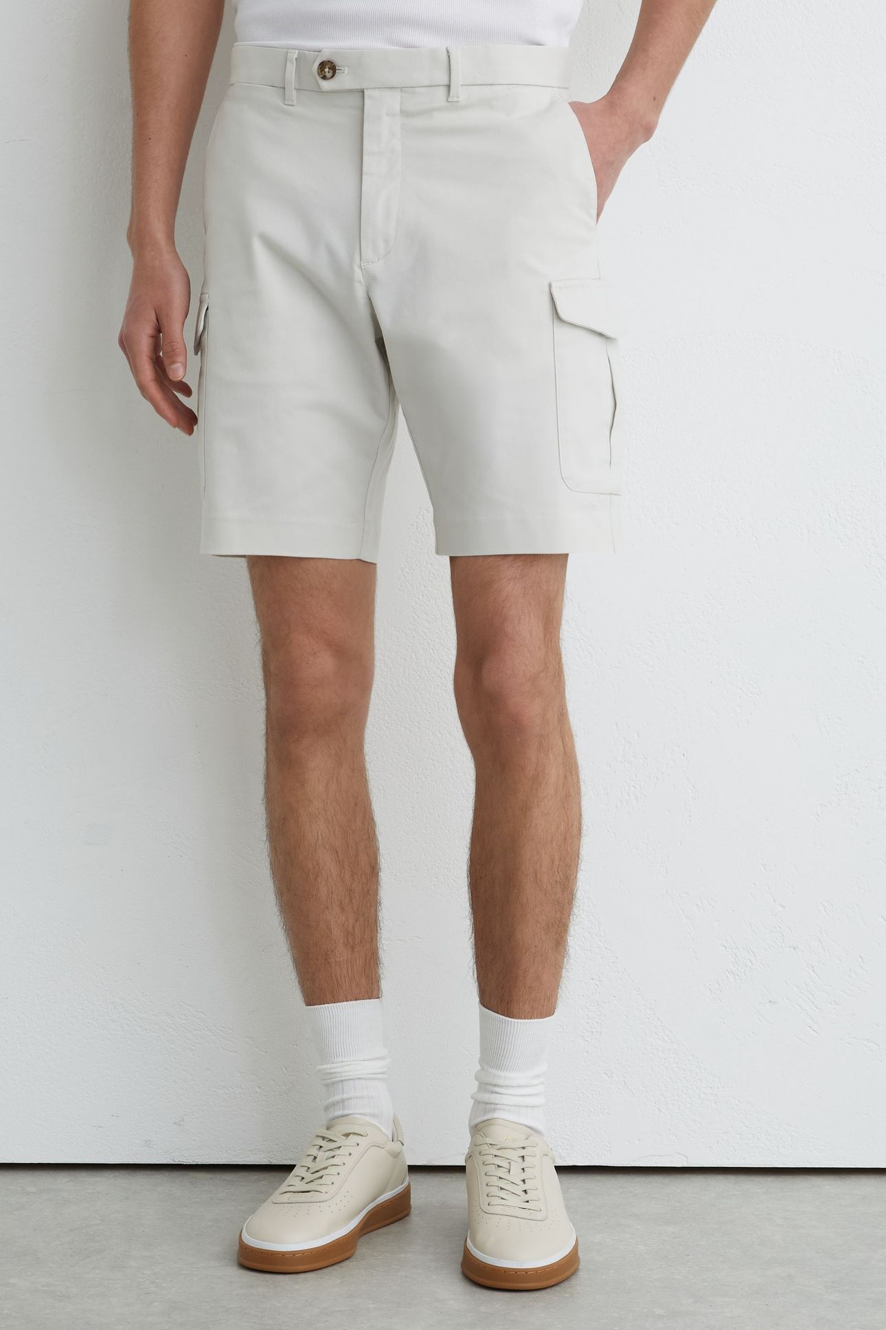CARGO CHINO SHORT CHALK 1