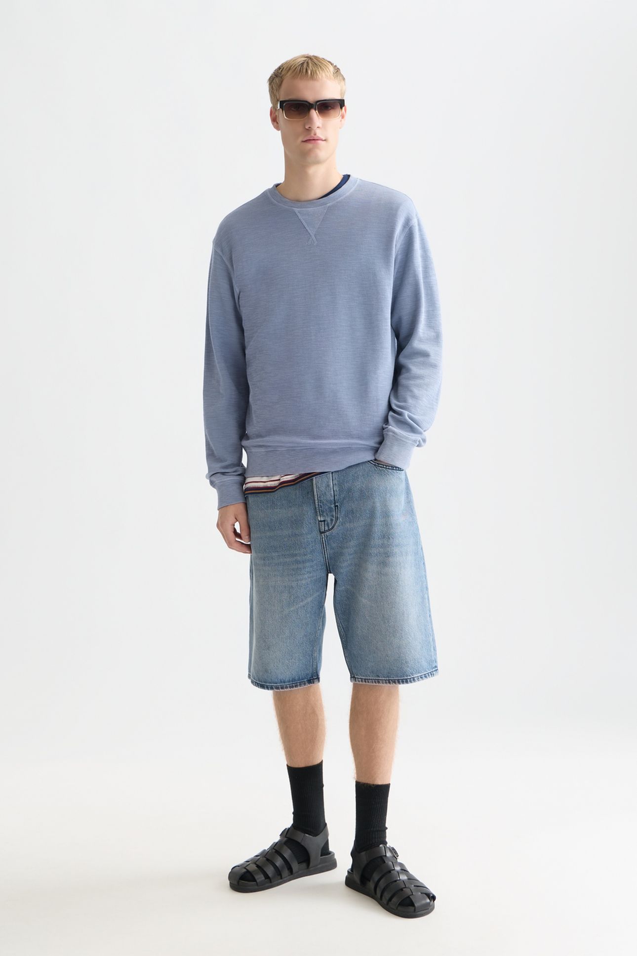 GARMENTDYED REGULARFIT SWEATSHIRT NAVY 3
