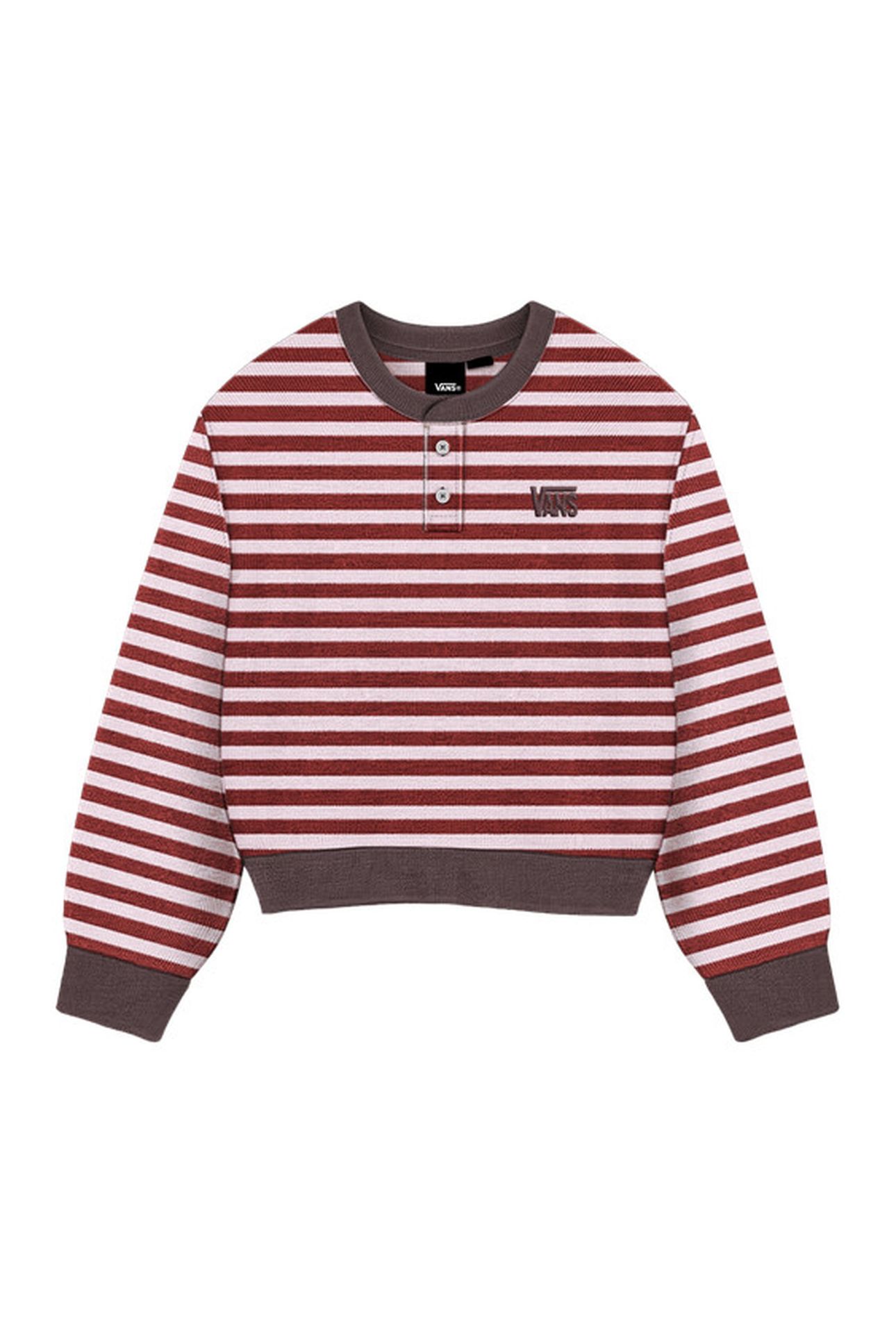 MOLLY HENLEY PULLOVER PALE PETAL/POPPY EMBER 1