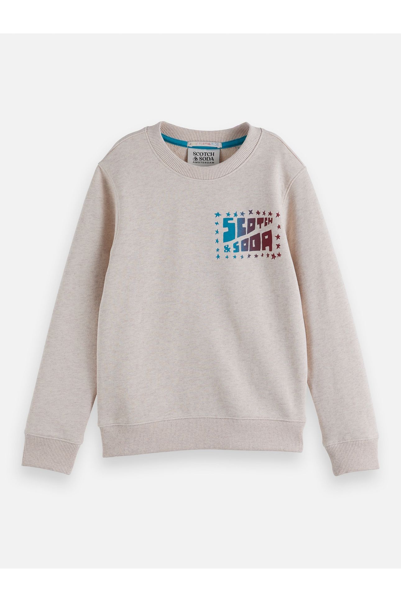 BOYS FRONT ARTWORK REGULARFIT SWEATSHIRT LIGHT BEIGE 1