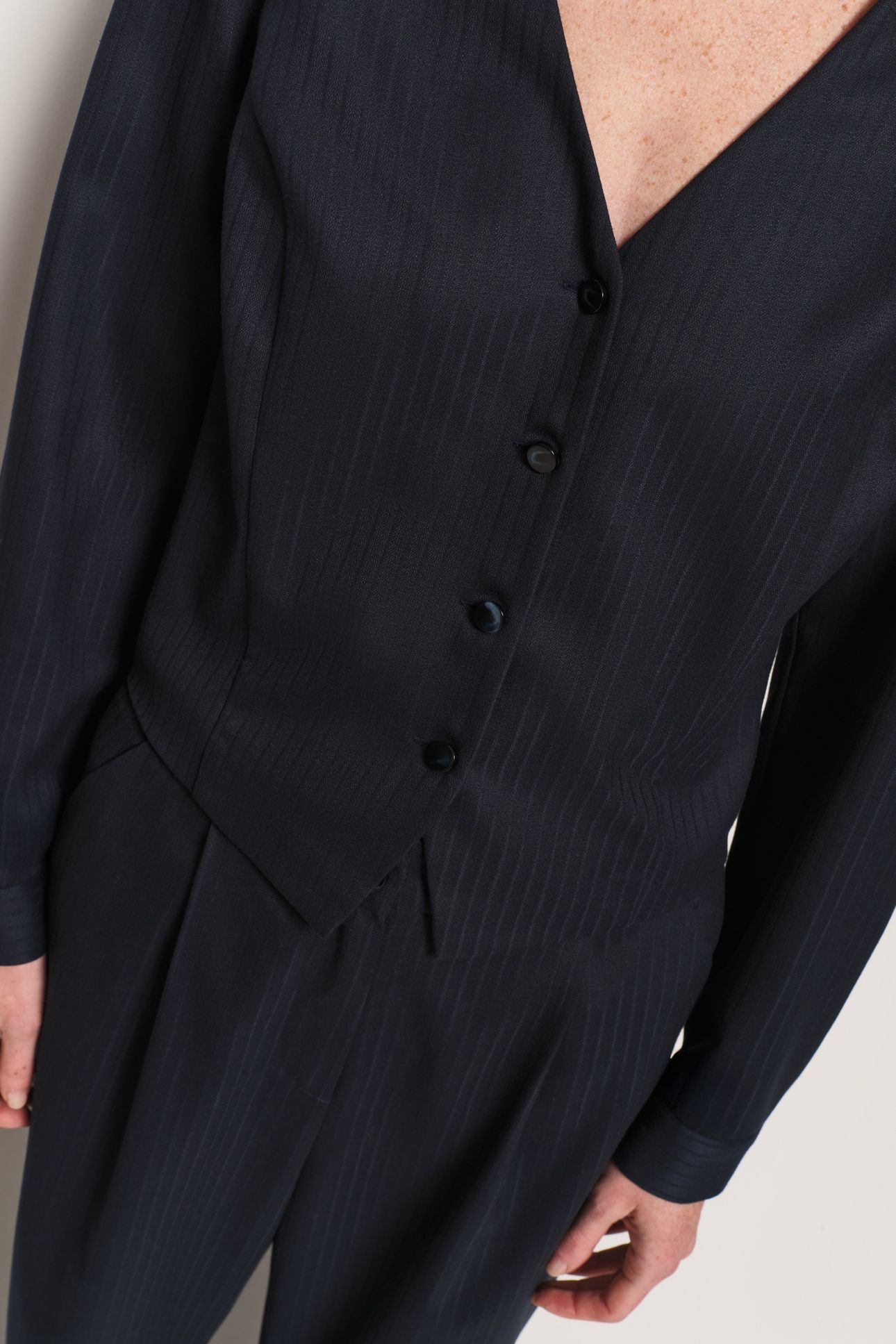 REESE - NAVY FANCY STRIPE JUMPSUIT 5