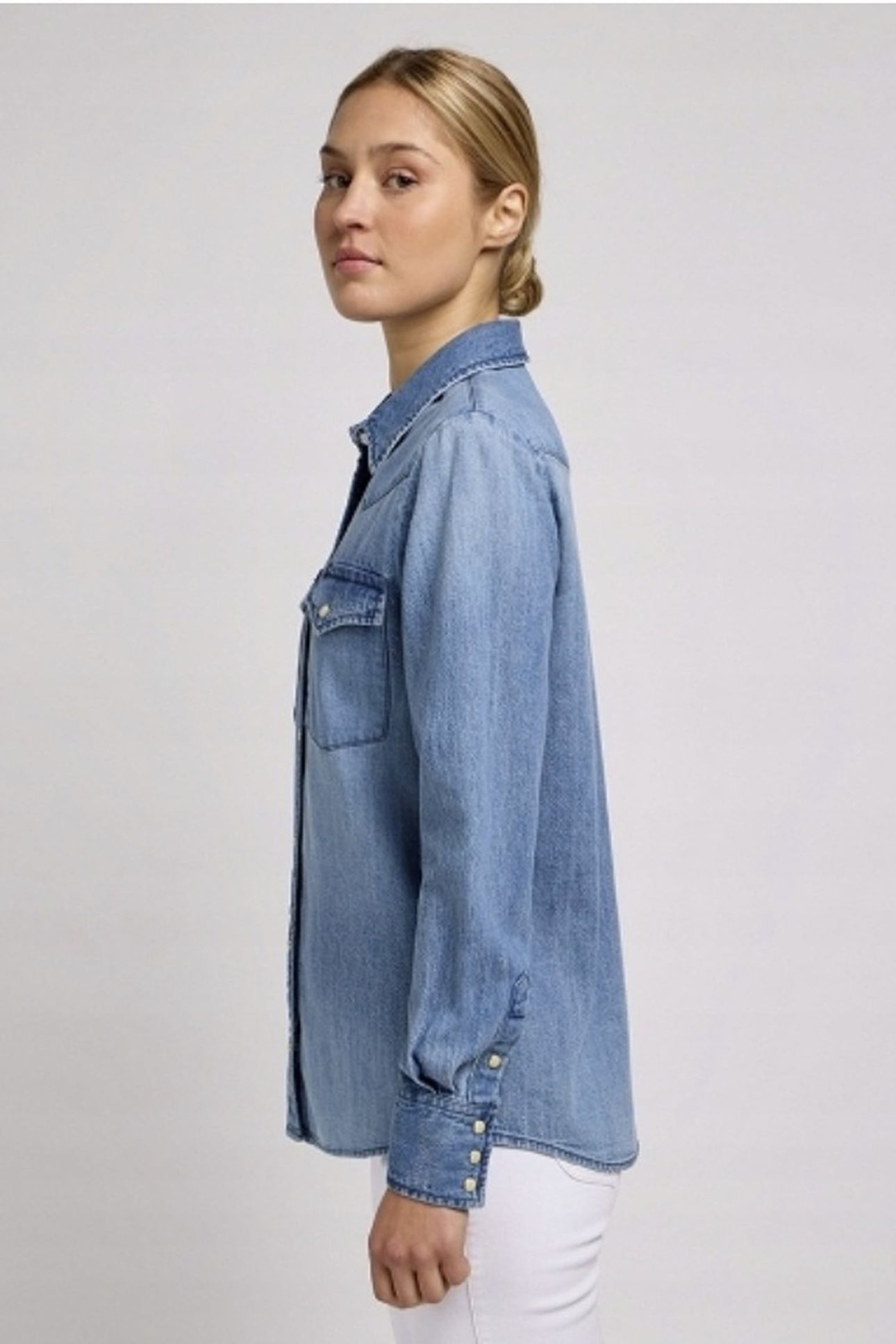 REGULAR WESTERN SHIRT MT RANGE REGULAR DENIM BLUE 3