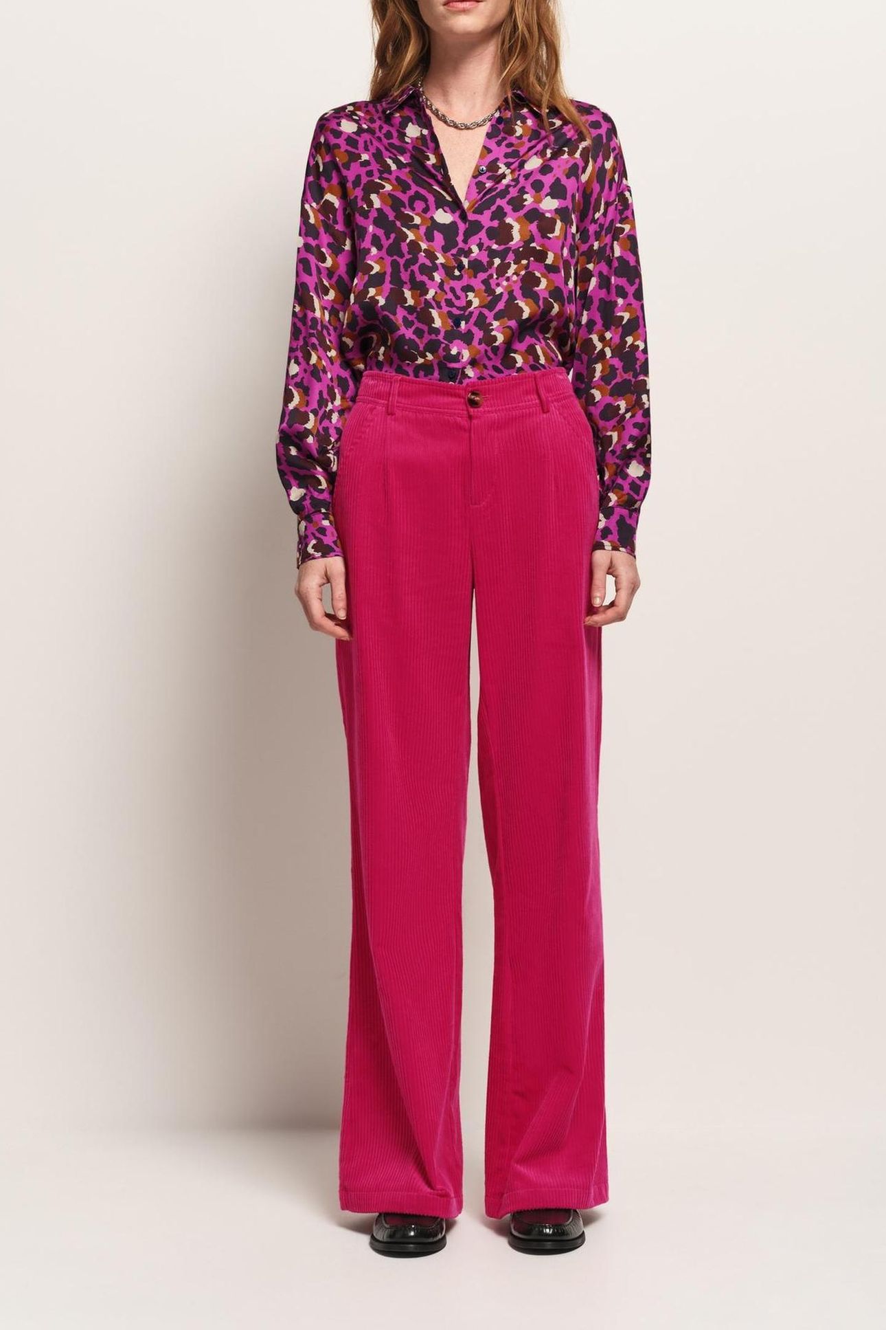 POETE - PINK CORDUROY SUIT TROUSERS 3
