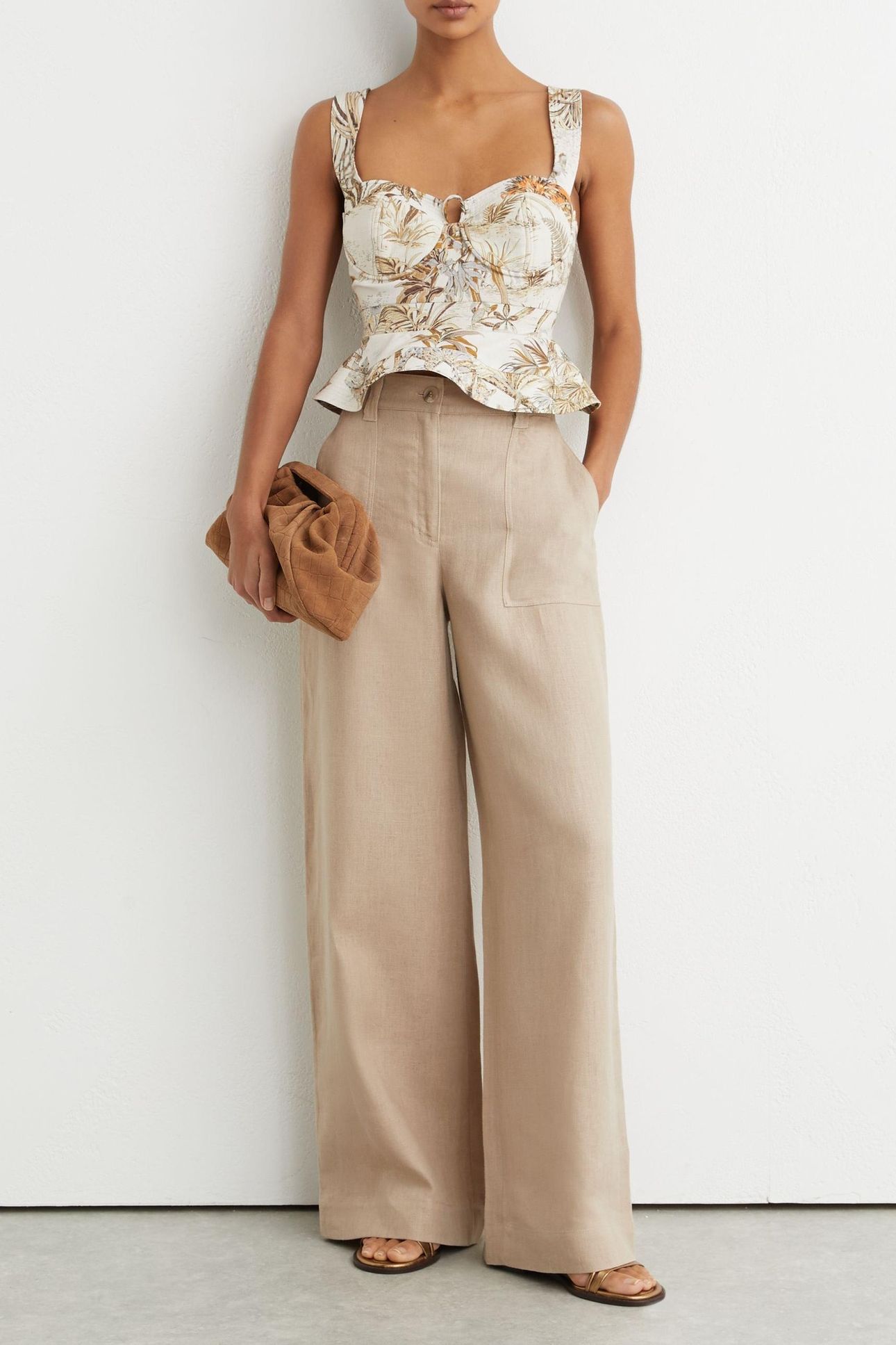 BUSTIER PRINTED TOP NEUTRAL 1