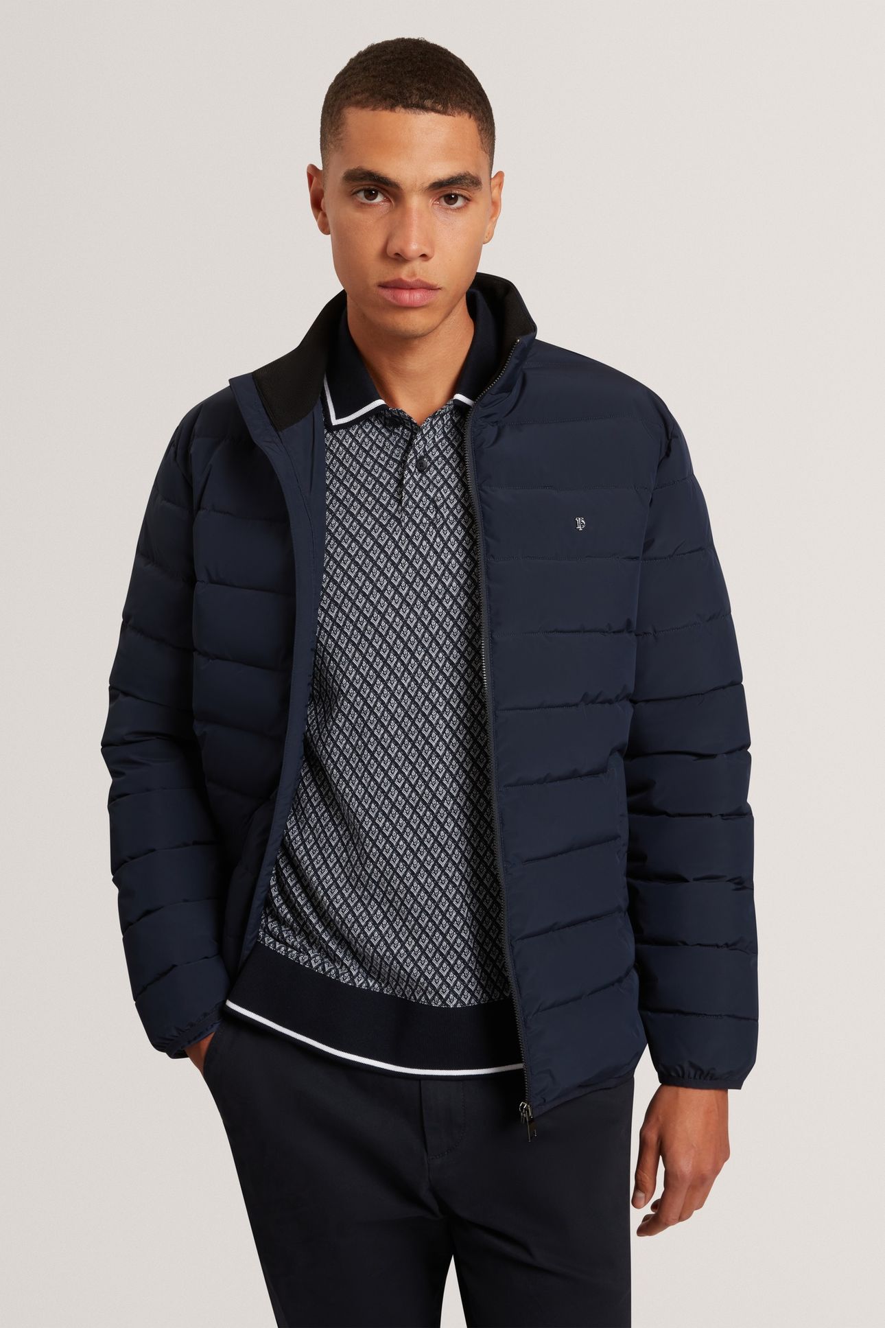 QUILTED LIGHTWEIGHT JACKET NAVY 1