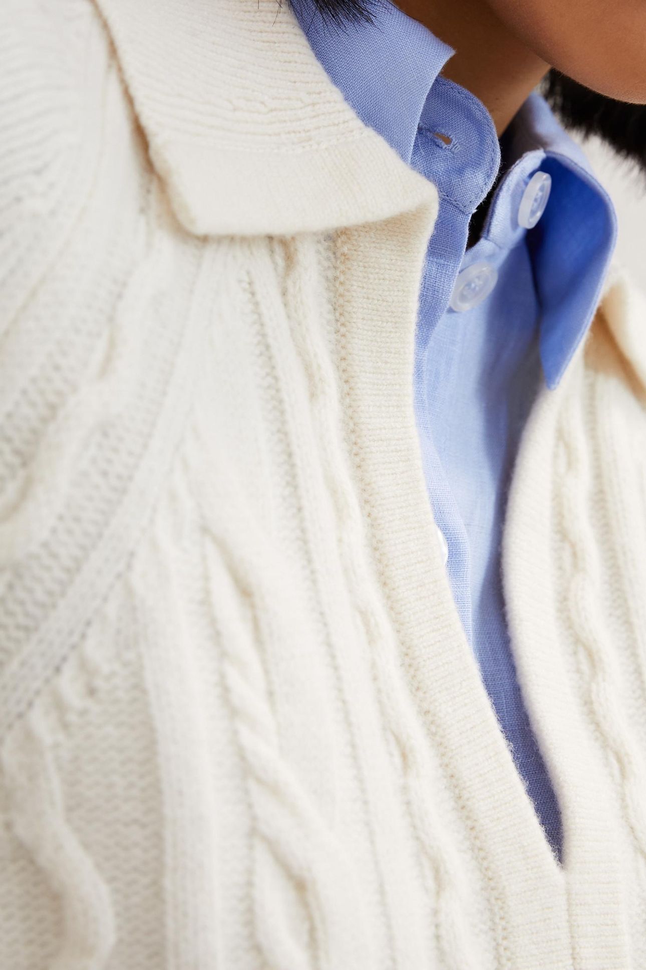 CABLE STITCH JUMPER IVORY 5