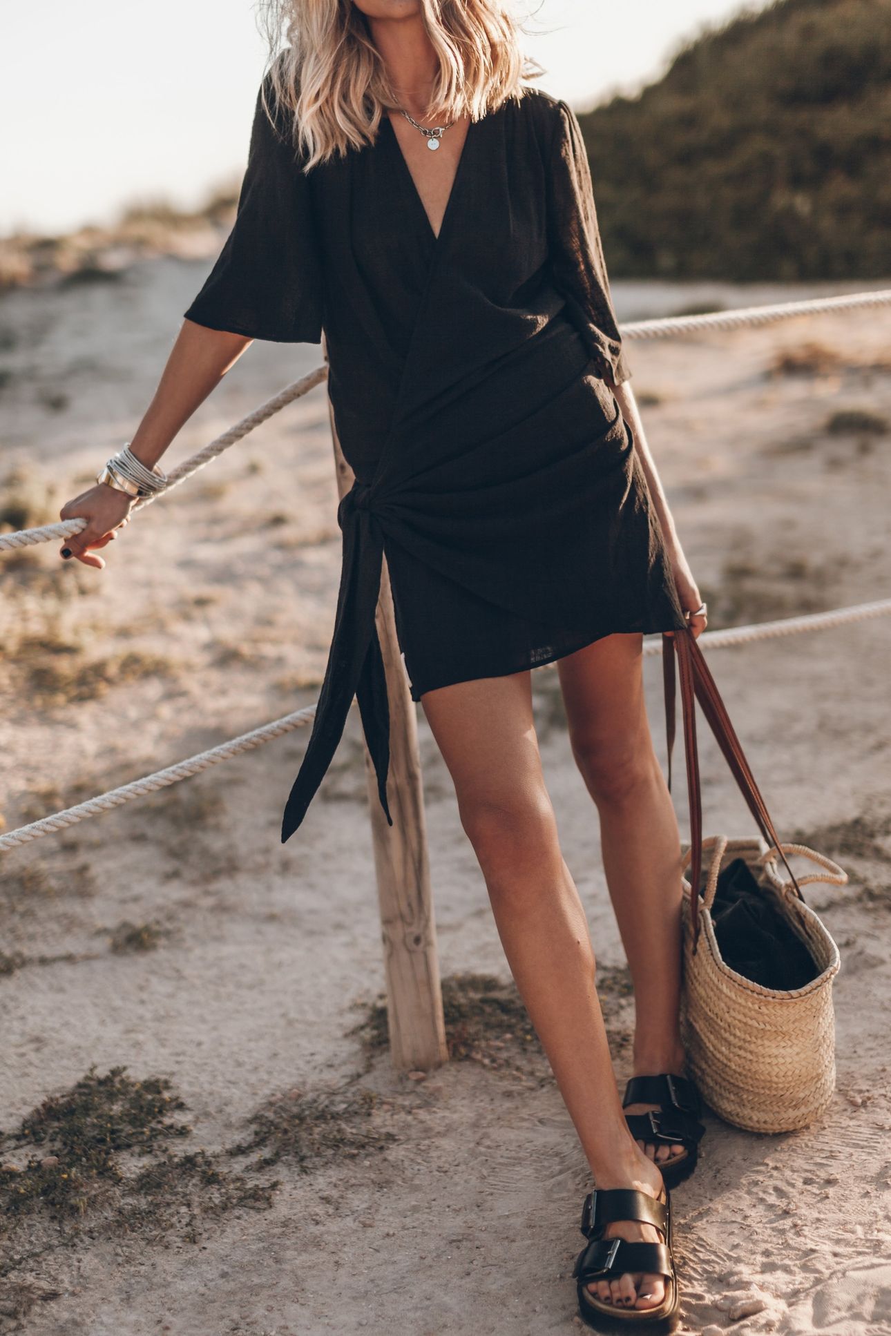 THE BLACK WRAP DRESS 1