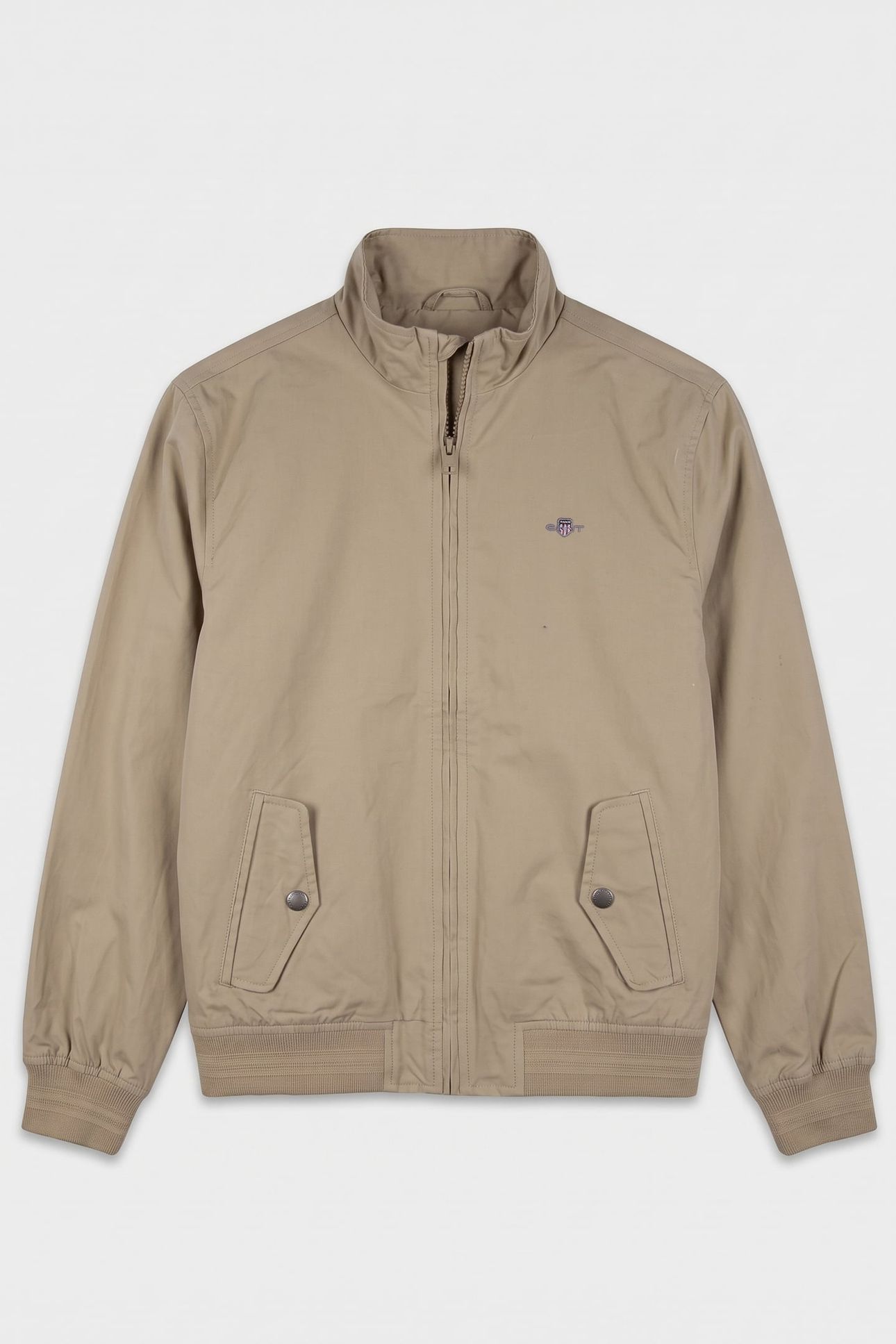 TEEN BOYS LIGHTWEIGHT HARRINGTON JACKET OAT BEIGE 2