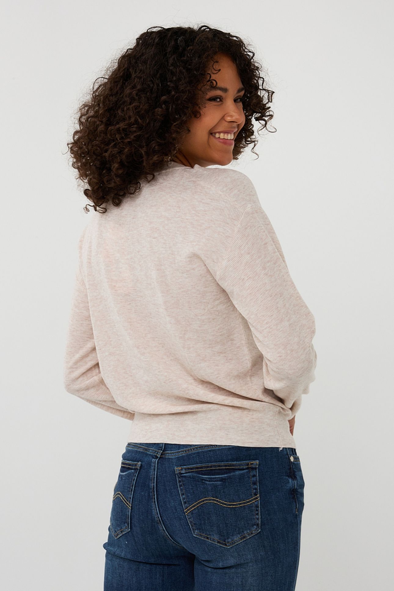 SWEATER L/SLVE TWIST NATURAL 2