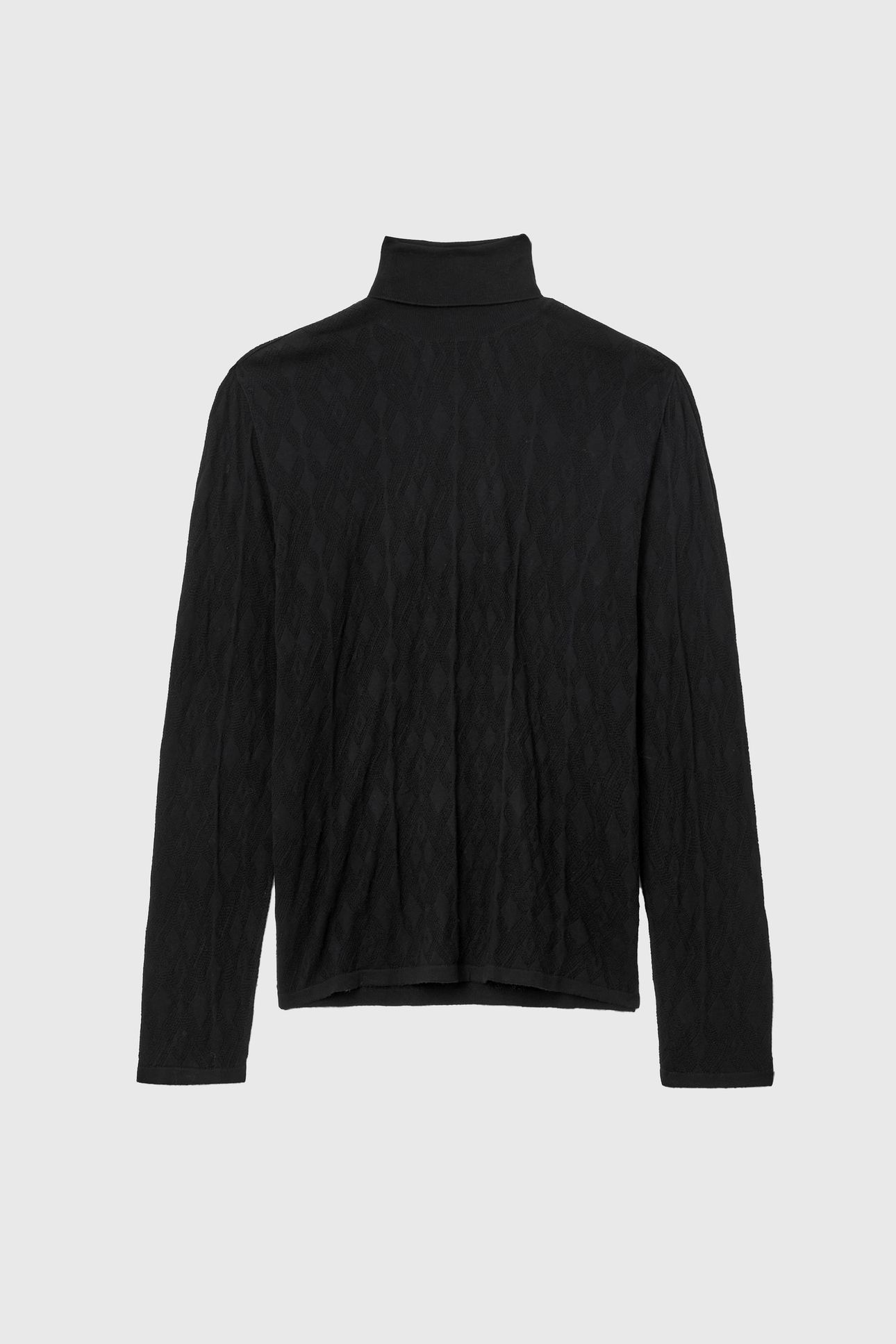 ALISTAIR LS BROKEN ARGYLETEXTURE TURTLE BLACK 2