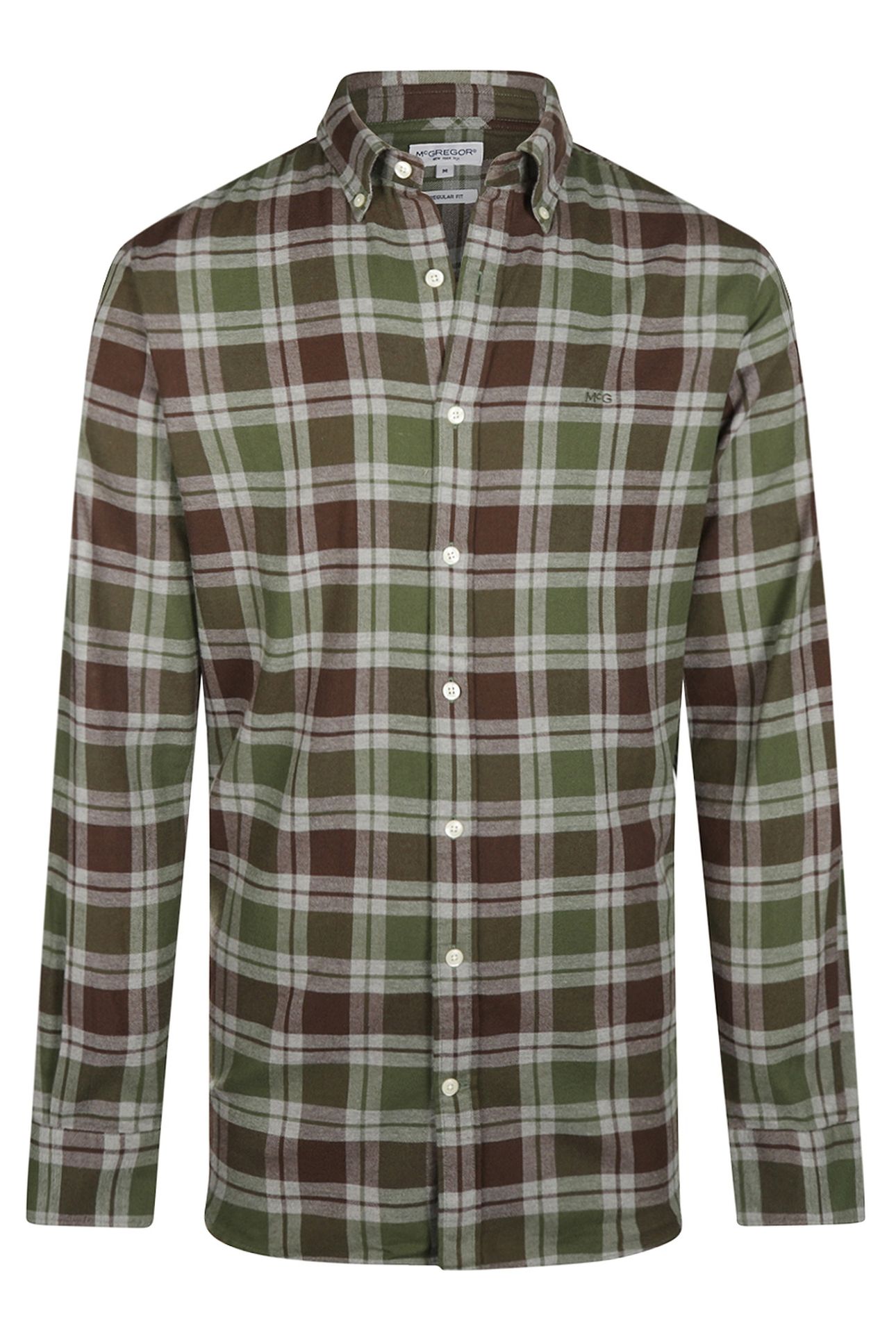 FLANNEL CHECK SHIRT #5 DARK OLIVE 4