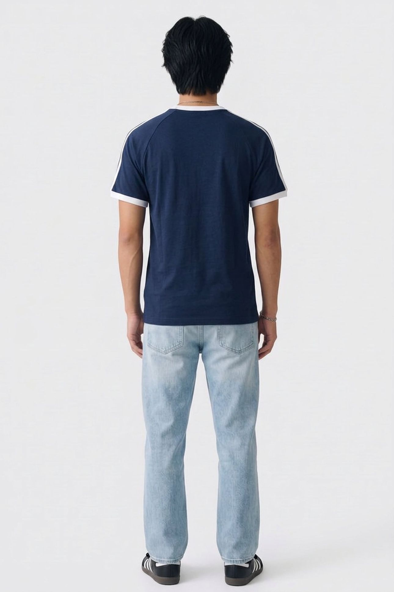 UNISEX 3-STRIPES TEE NIGHT INDIGO 2