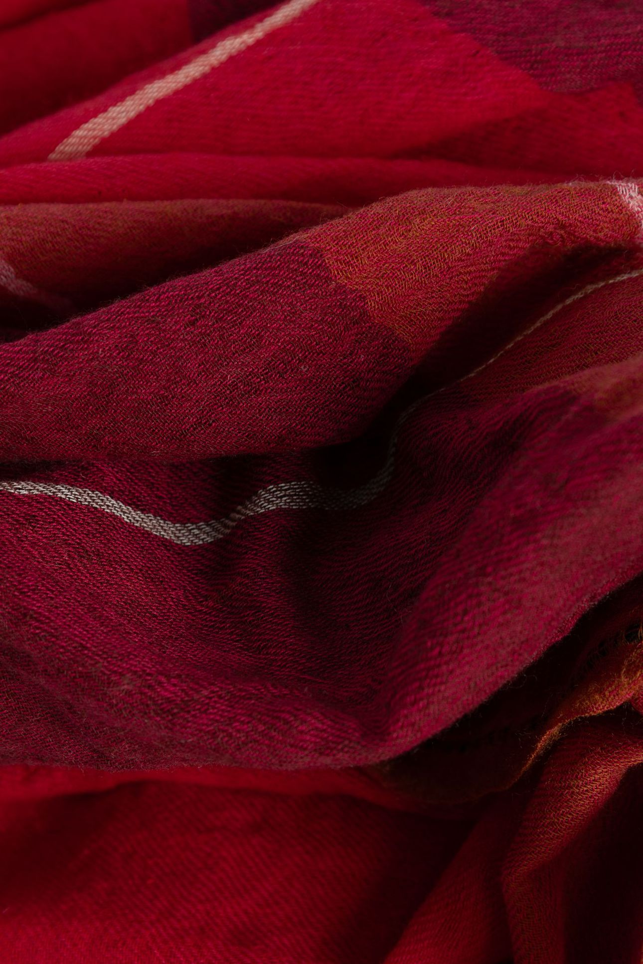 RED CHECK SCARF 5