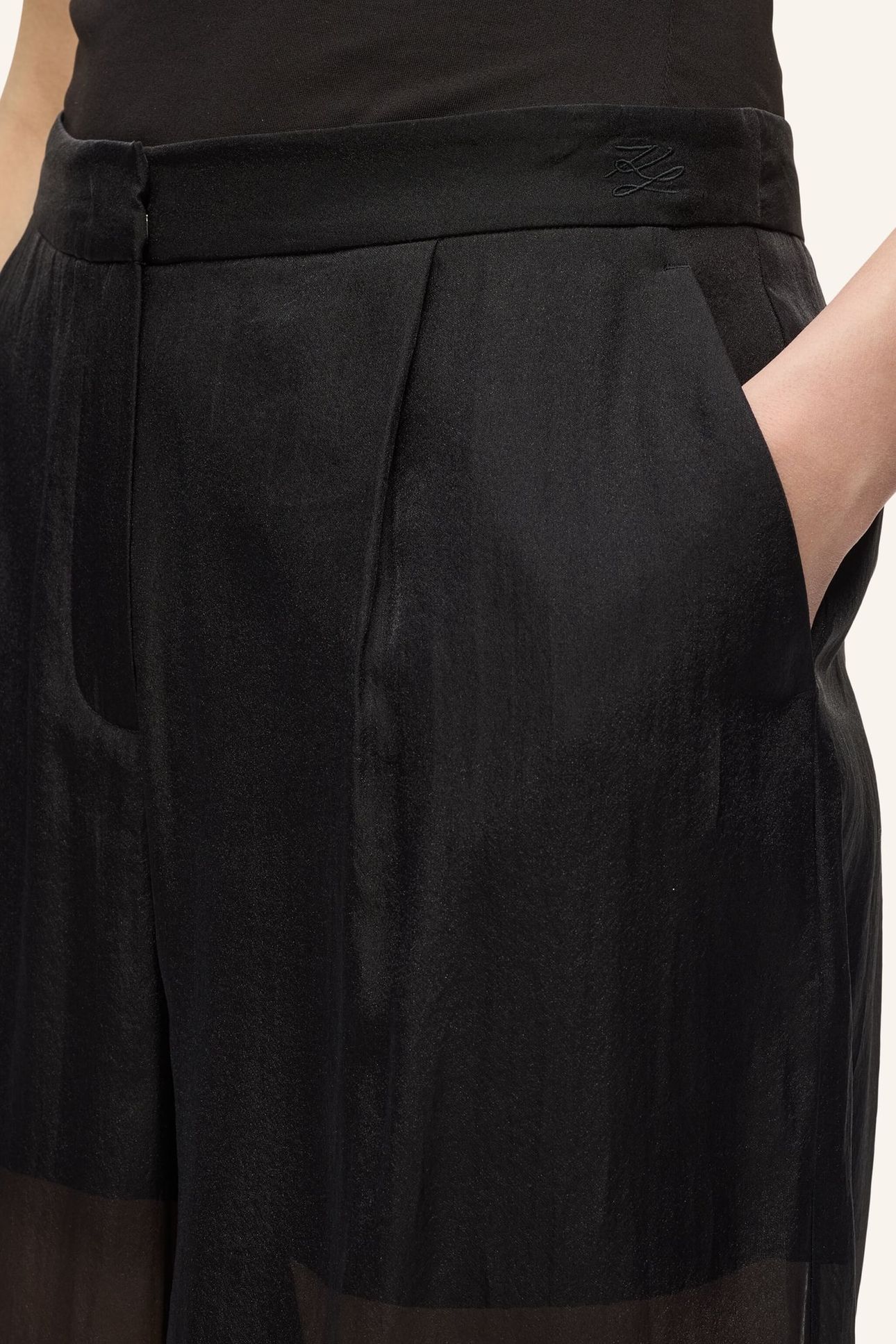 ORGANZA FASHION PANTS BLACK 10