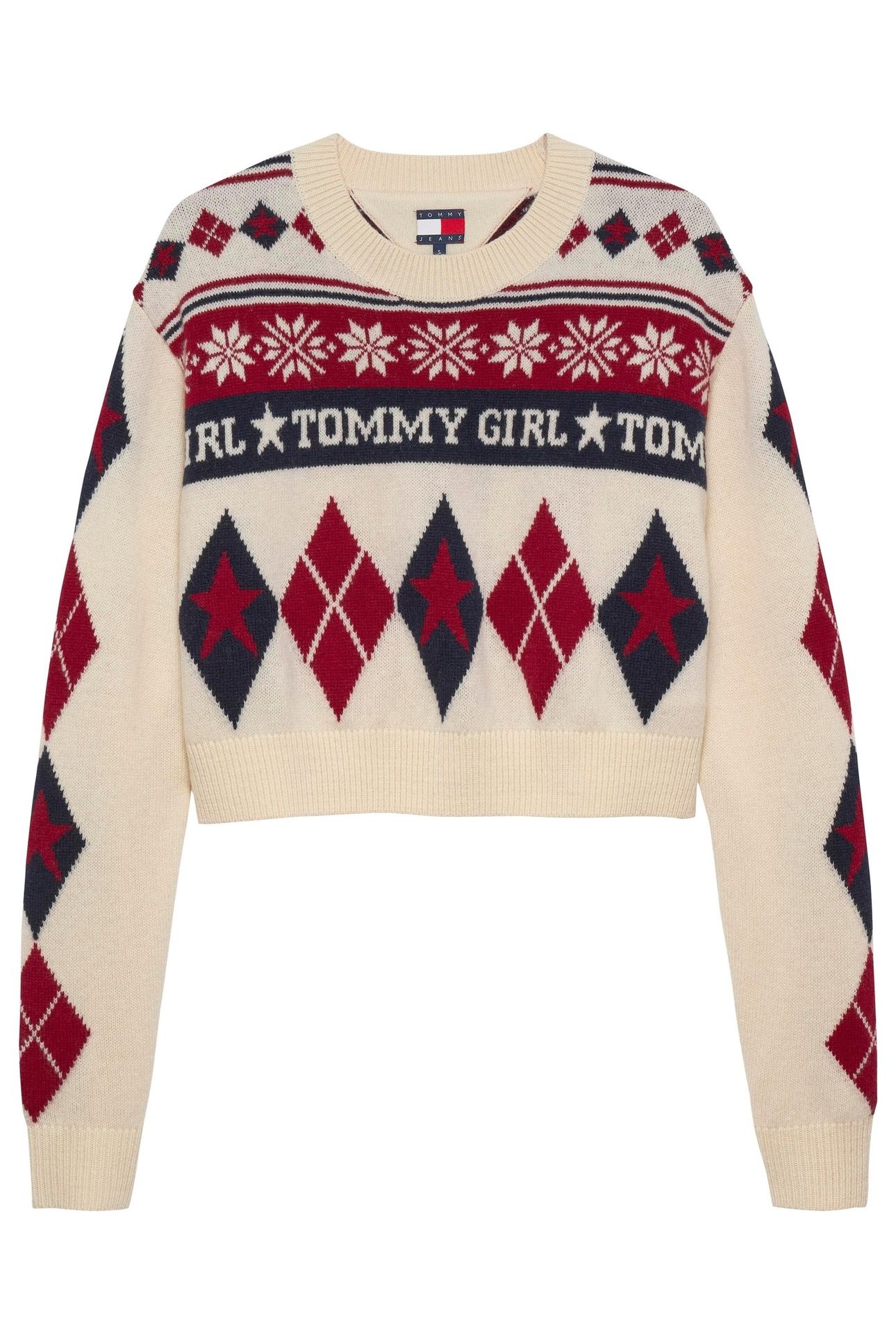 TG FAIR ISLE CREWNECK ECRU/MULTI 1
