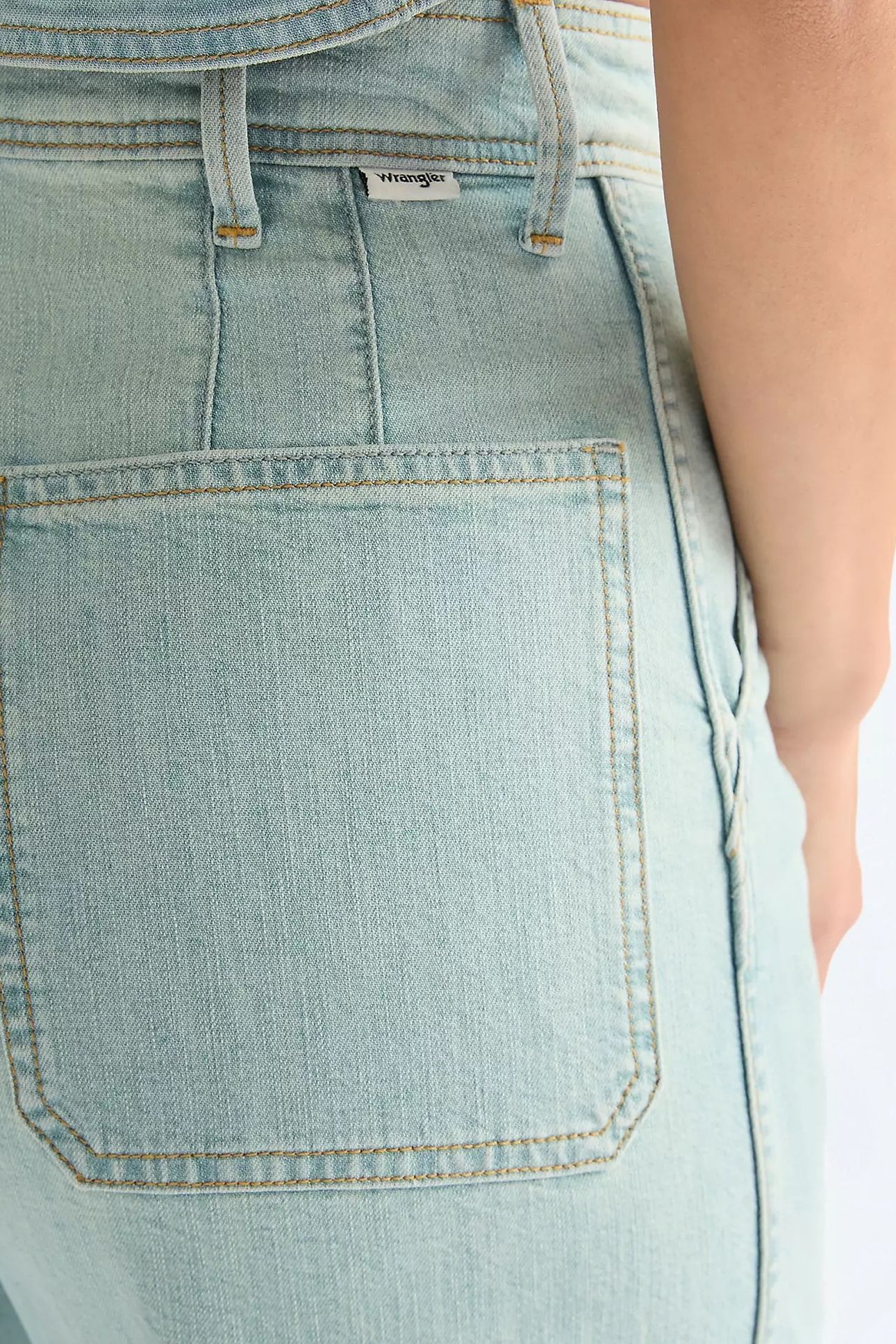SLEEK BARREL PALE DENIM JEANS DENIM BLUE 5