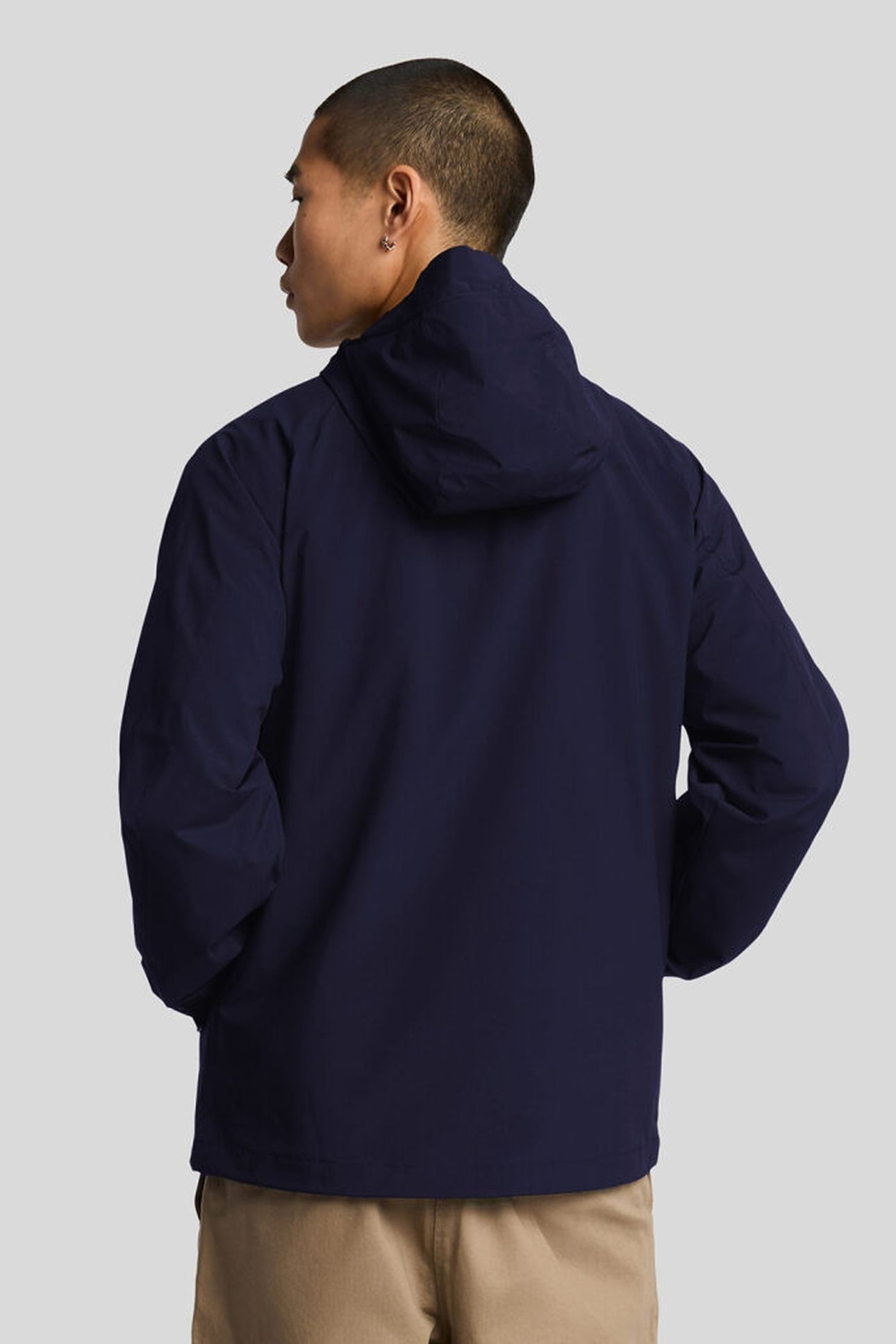 HOODED SHELL JACKET DARK NAVY 2