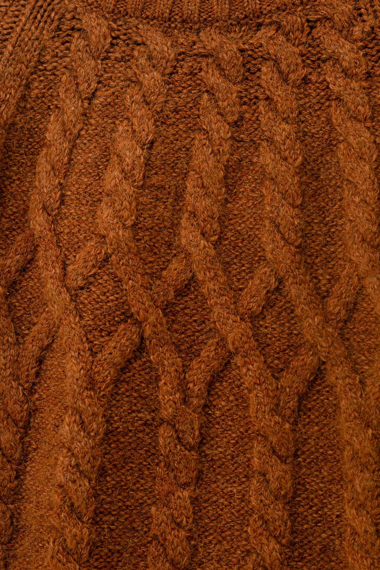 CAMEL CABLE KNIT SWEATER 9