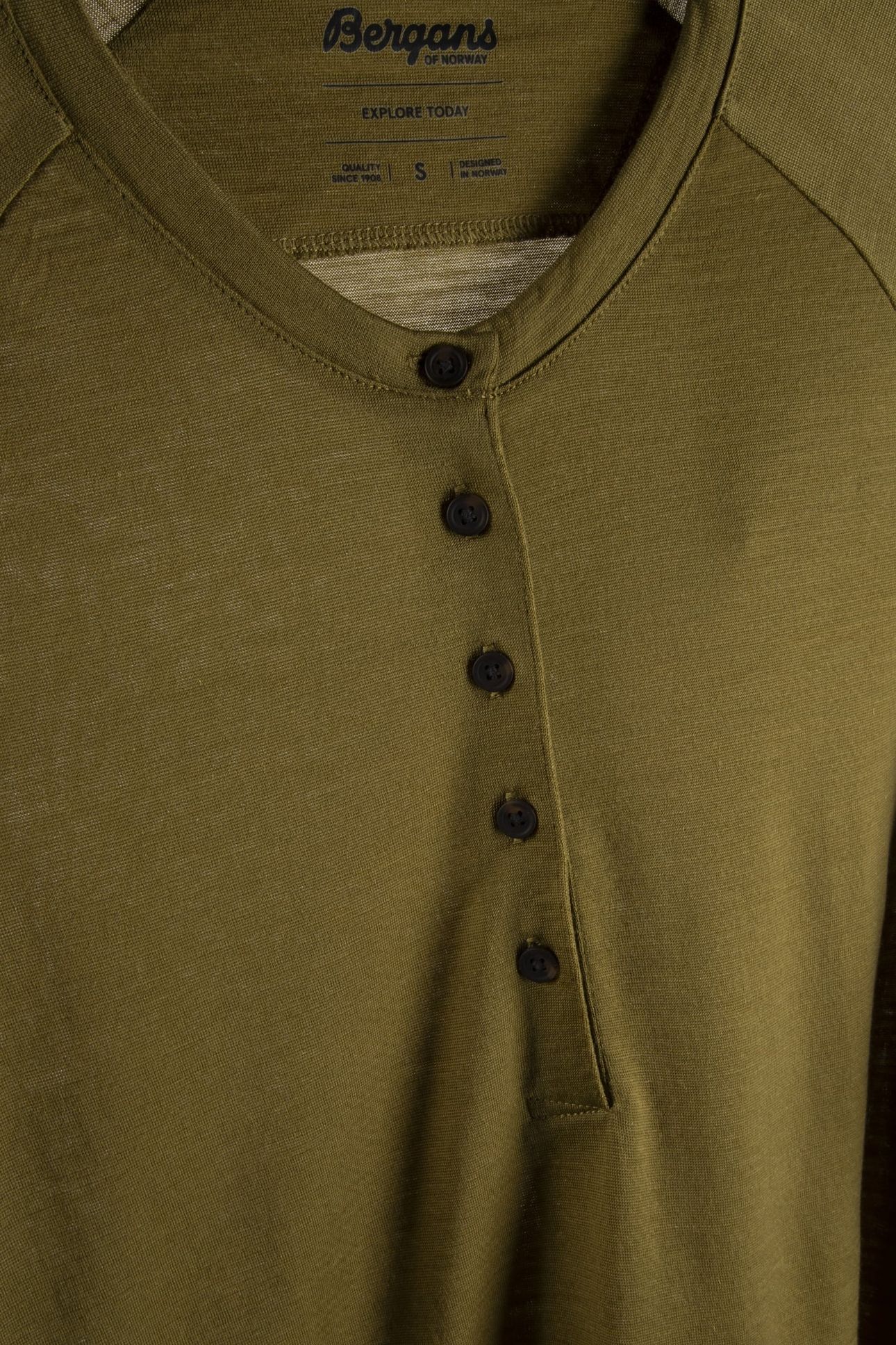 LYSEBU WOOL W HENLEY OLIVE GREEN 4