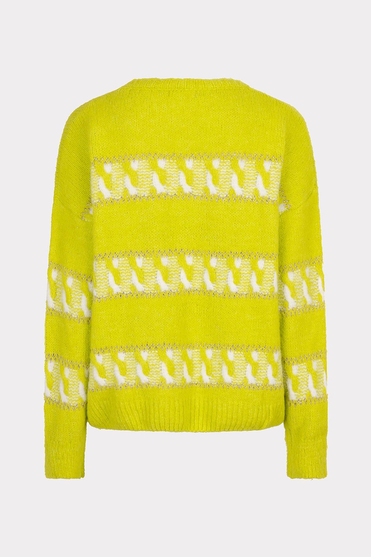 SWEATER STRIPED JACQUARD CITY LIME 6