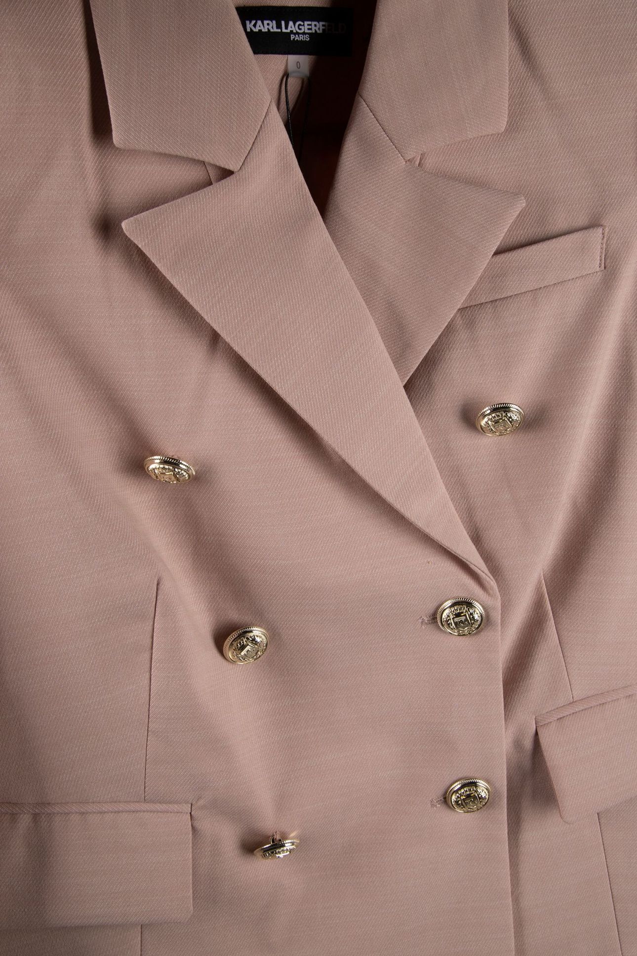 DB GOLD BUTTONS BLAZER NUDE PINK 4