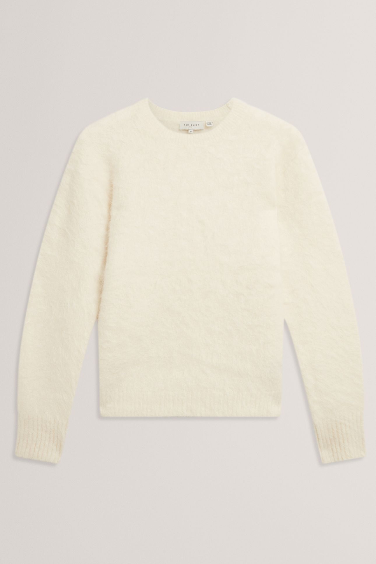 CREW NECK ALPACA JUMPER IVORY 4