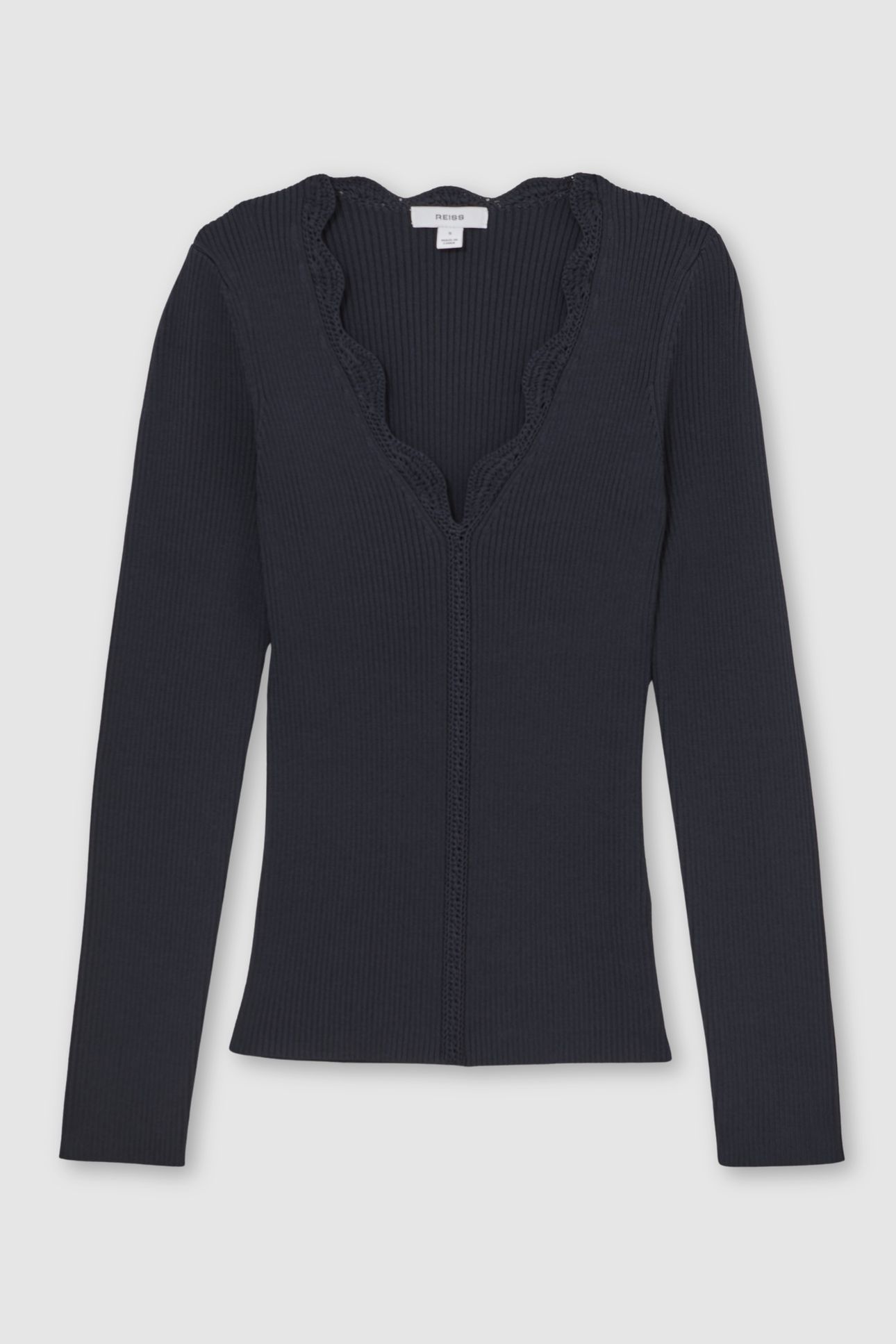 CROCHET STITCH TOP NAVY 4