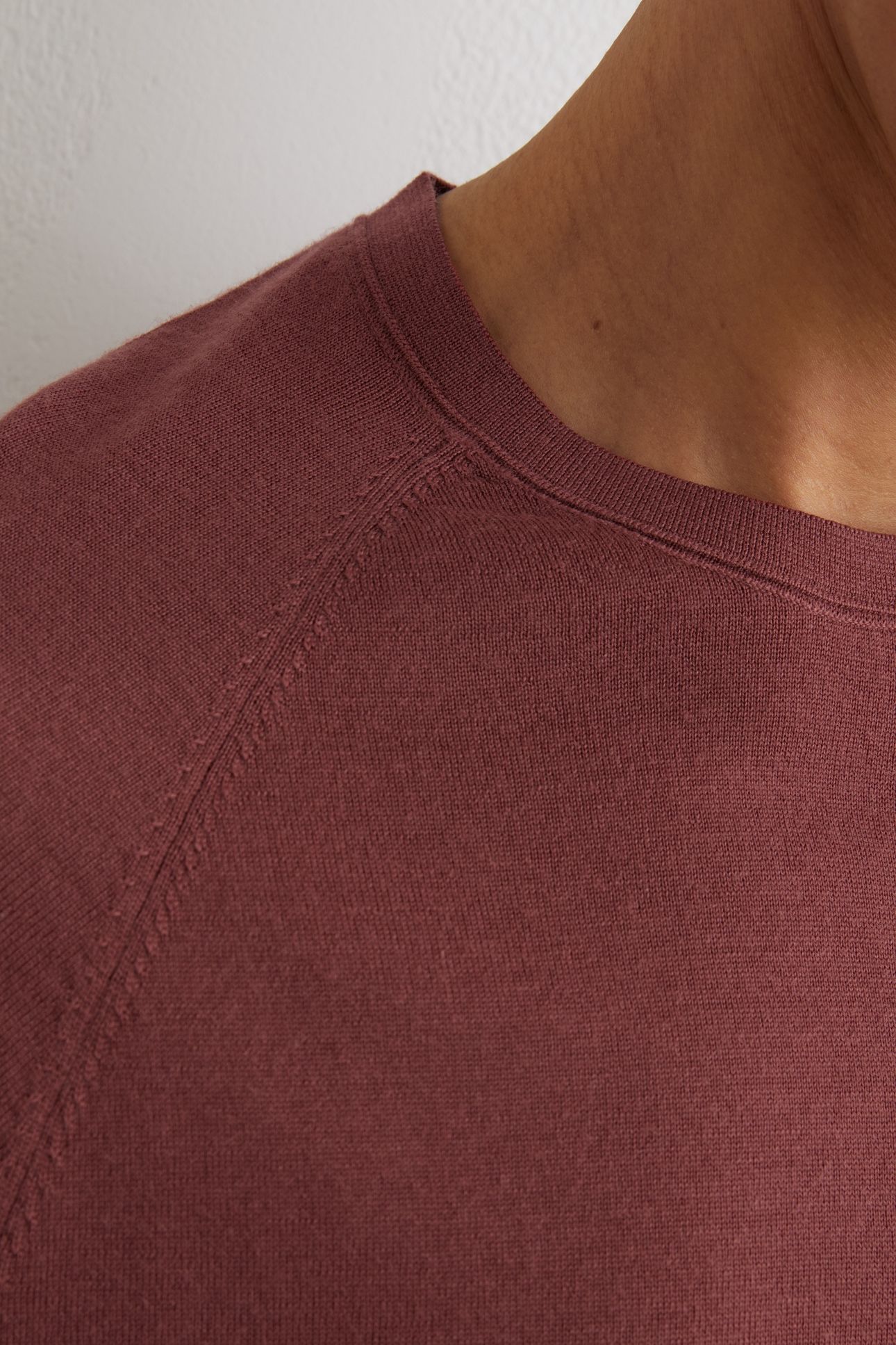 SS RAGLAN MERINO WOOL TSHIRT RASPBERRY PINK 5