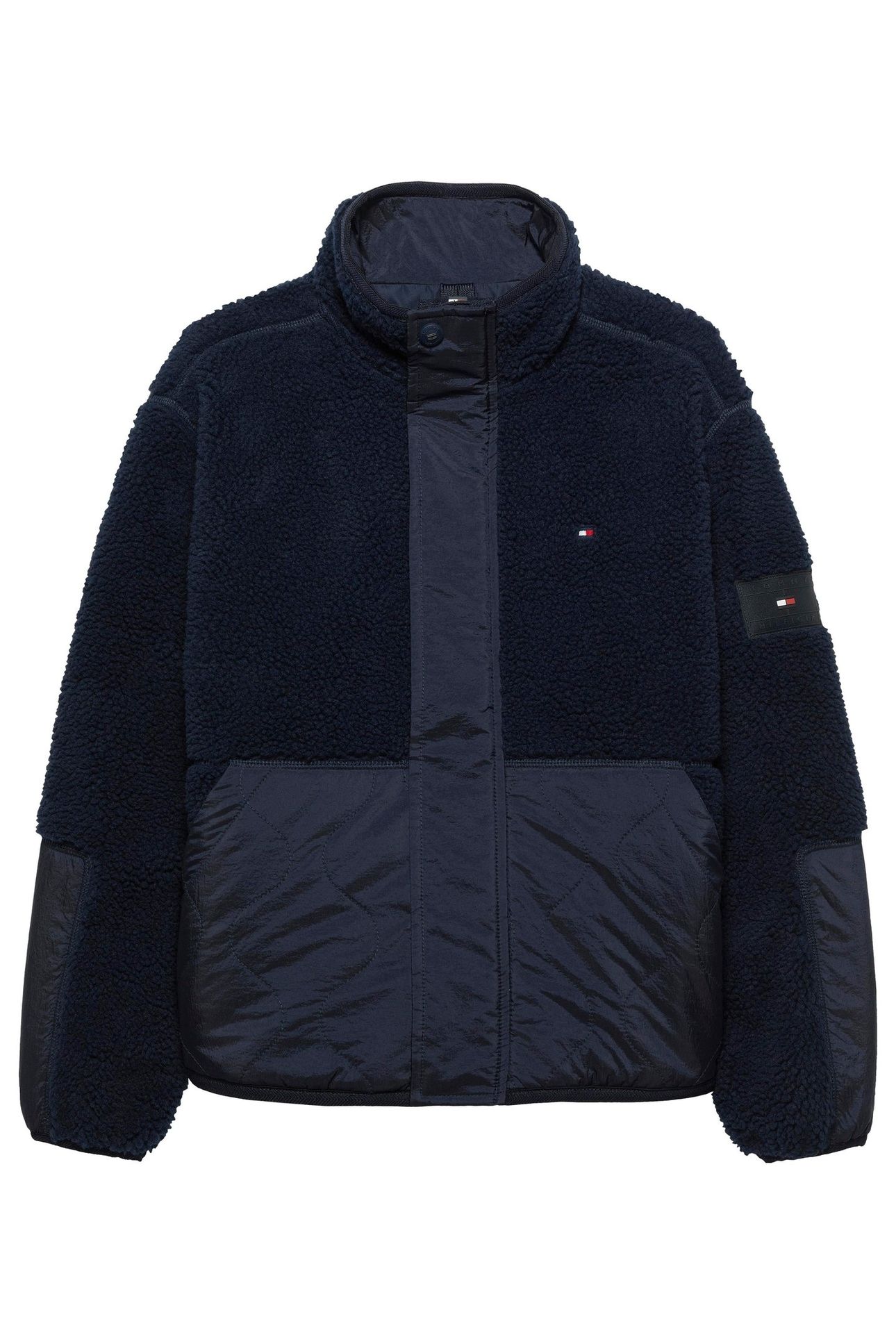 BOYS TEDDY QUILTED BOMBER DARK NIGHT NAVY 2